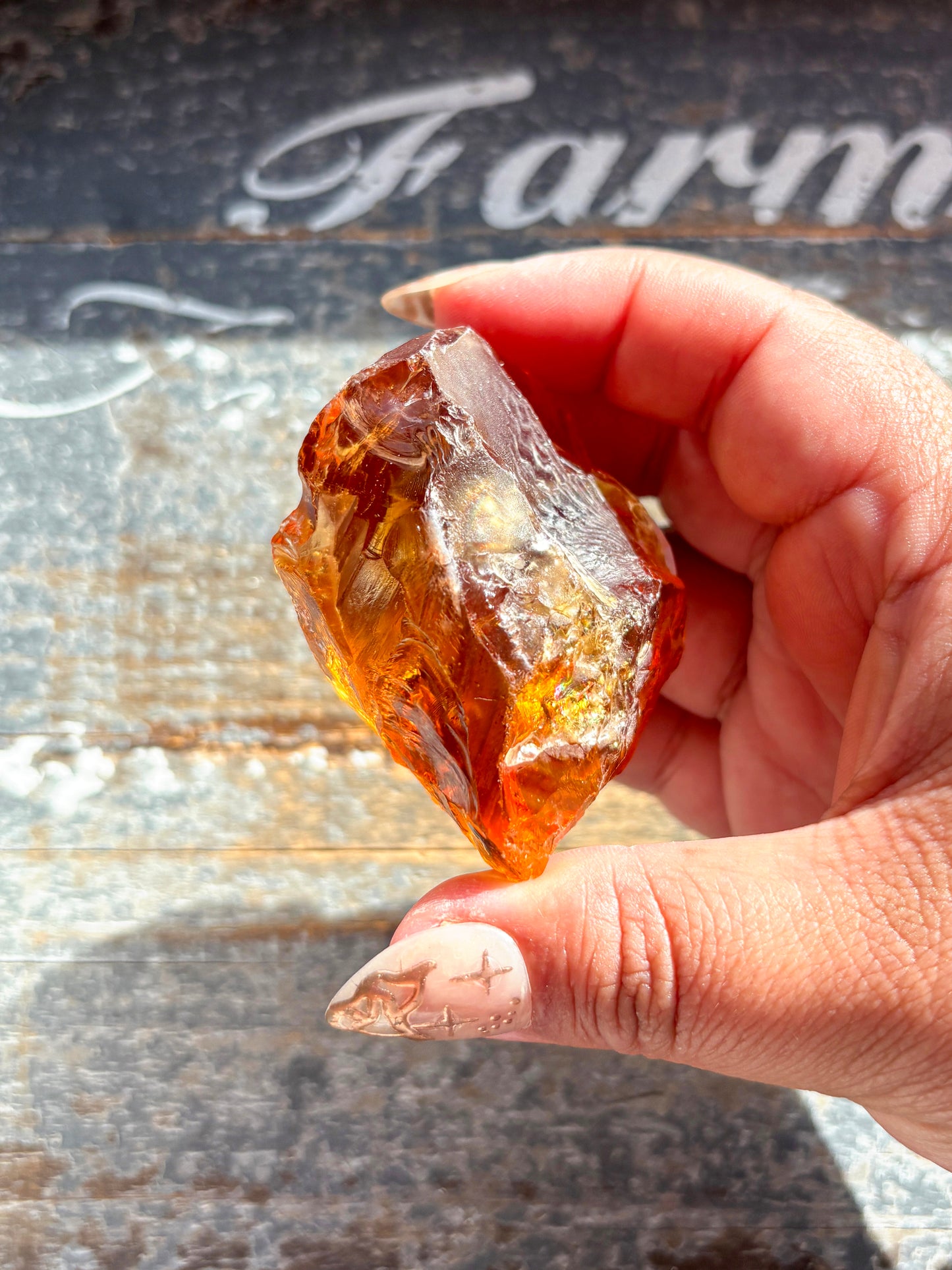 Gorgeous Gem Grade Orange Citrine Quartz from Brazil | E