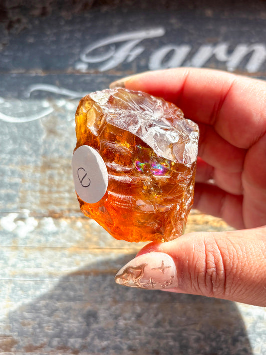 Gorgeous Gem Grade Orange Citrine Quartz from Brazil | E