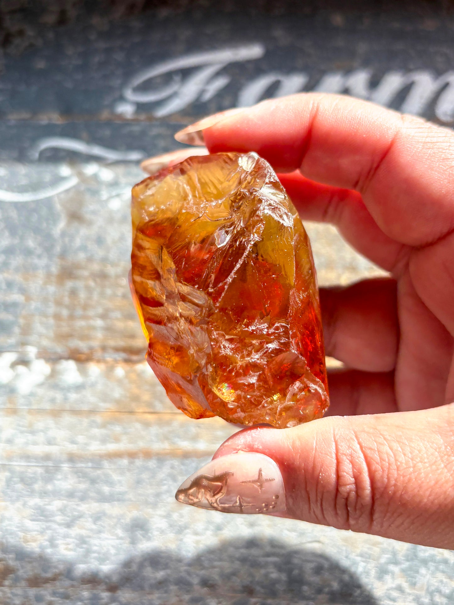 Gorgeous Gem Grade Orange Citrine Quartz from Brazil | E