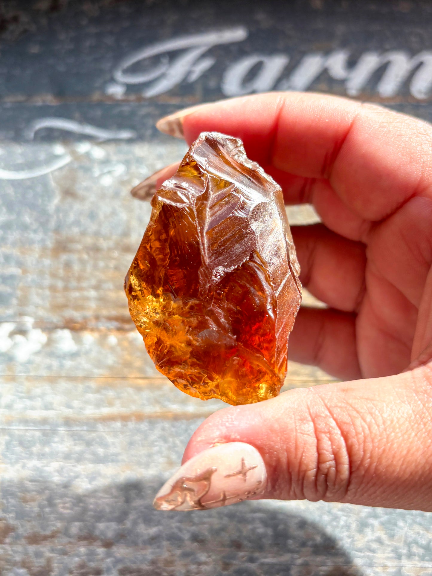 Gorgeous Gem Grade Orange Citrine Quartz from Brazil | E