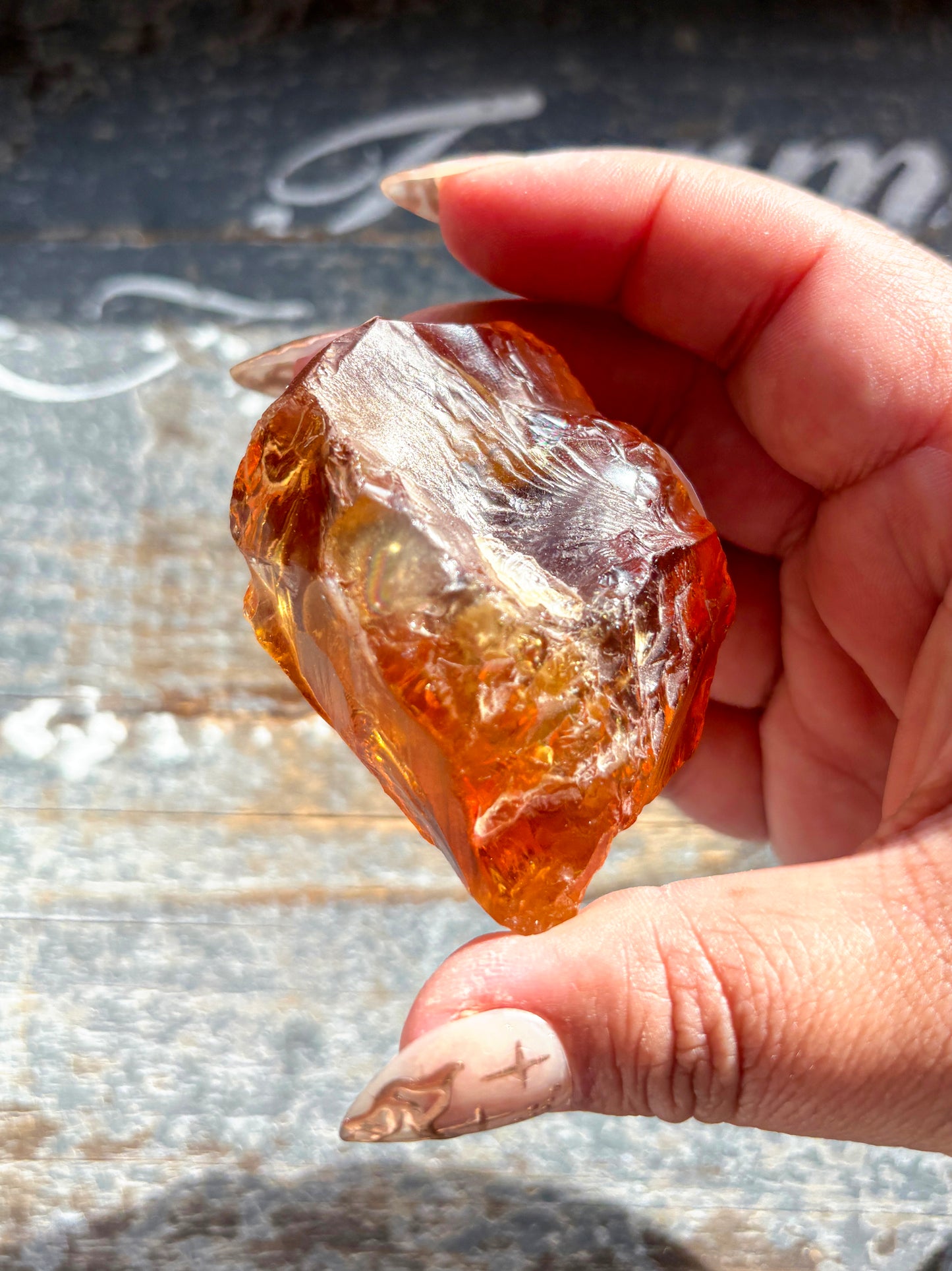 Gorgeous Gem Grade Orange Citrine Quartz from Brazil | E