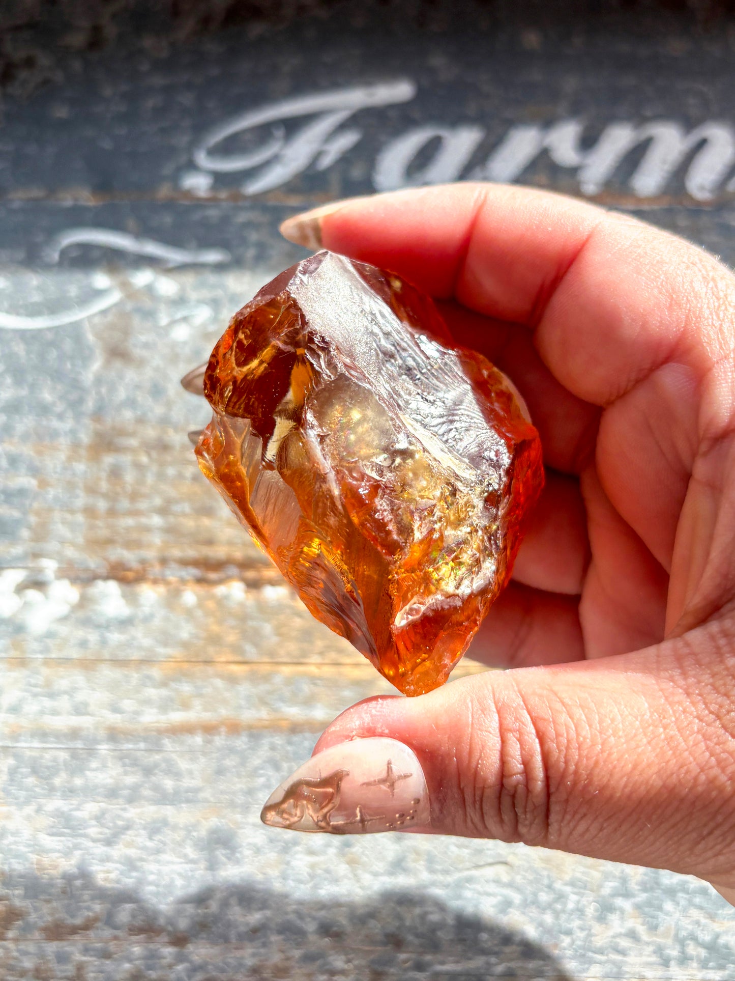 Gorgeous Gem Grade Orange Citrine Quartz from Brazil | E