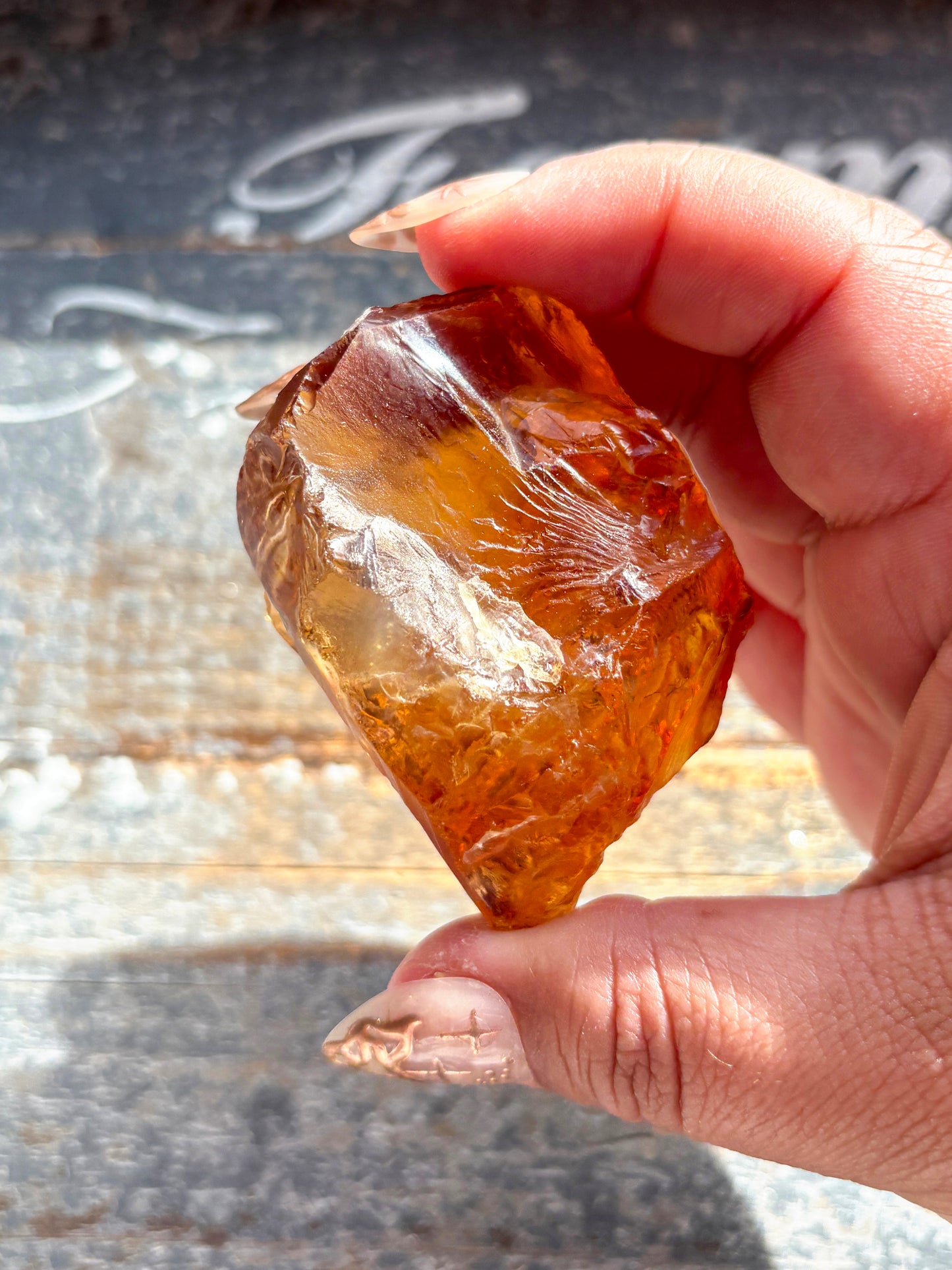 Gorgeous Gem Grade Orange Citrine Quartz from Brazil | E