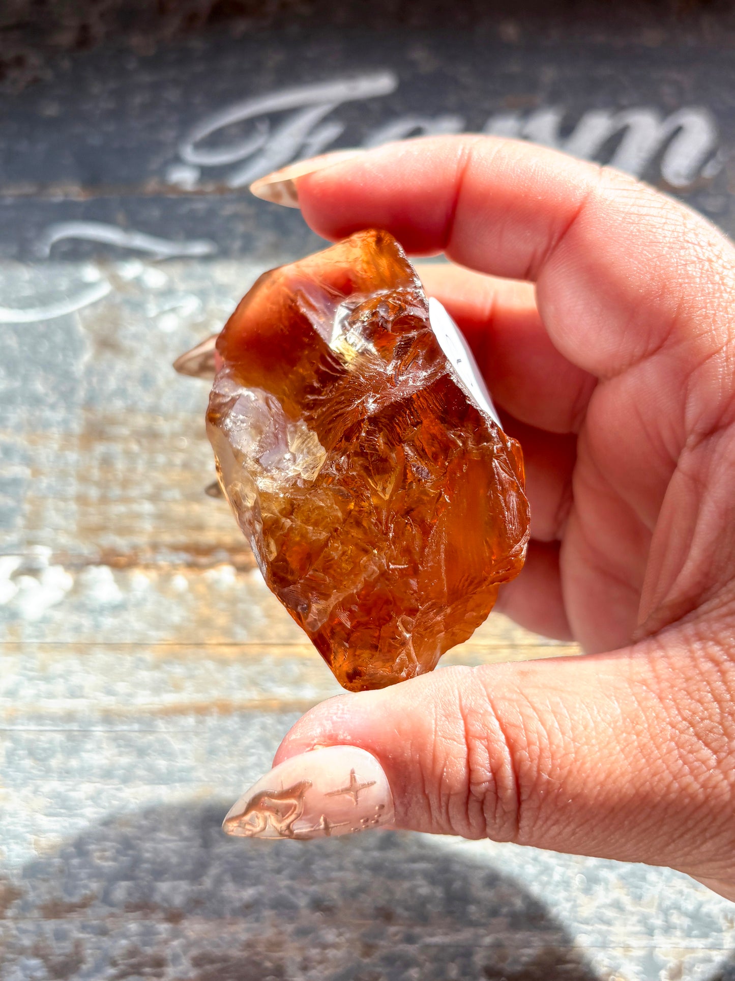 Gorgeous Gem Grade Orange Citrine Quartz from Brazil | E