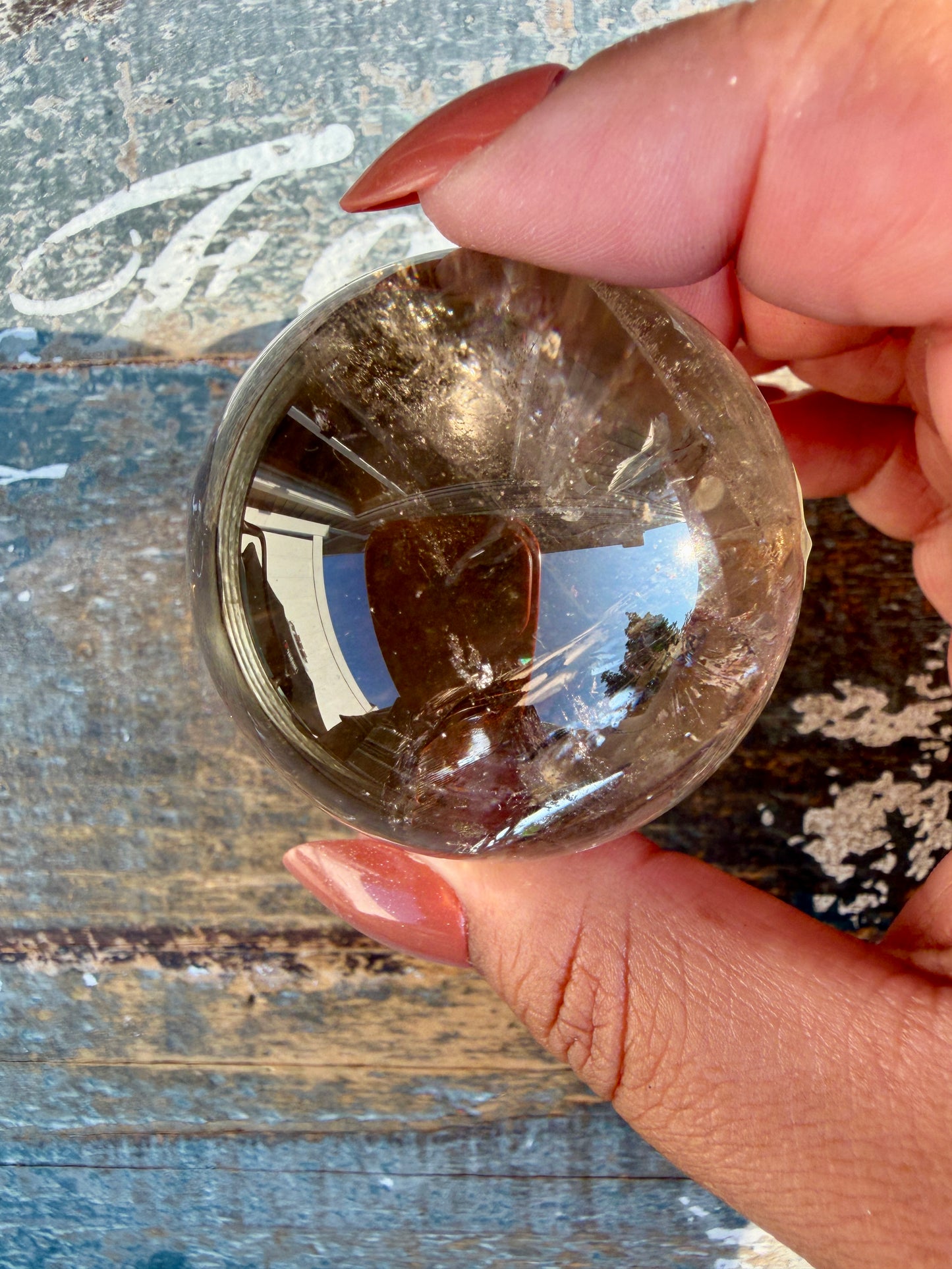 Gorgeous Smokey Quartz Sphere | Opt C