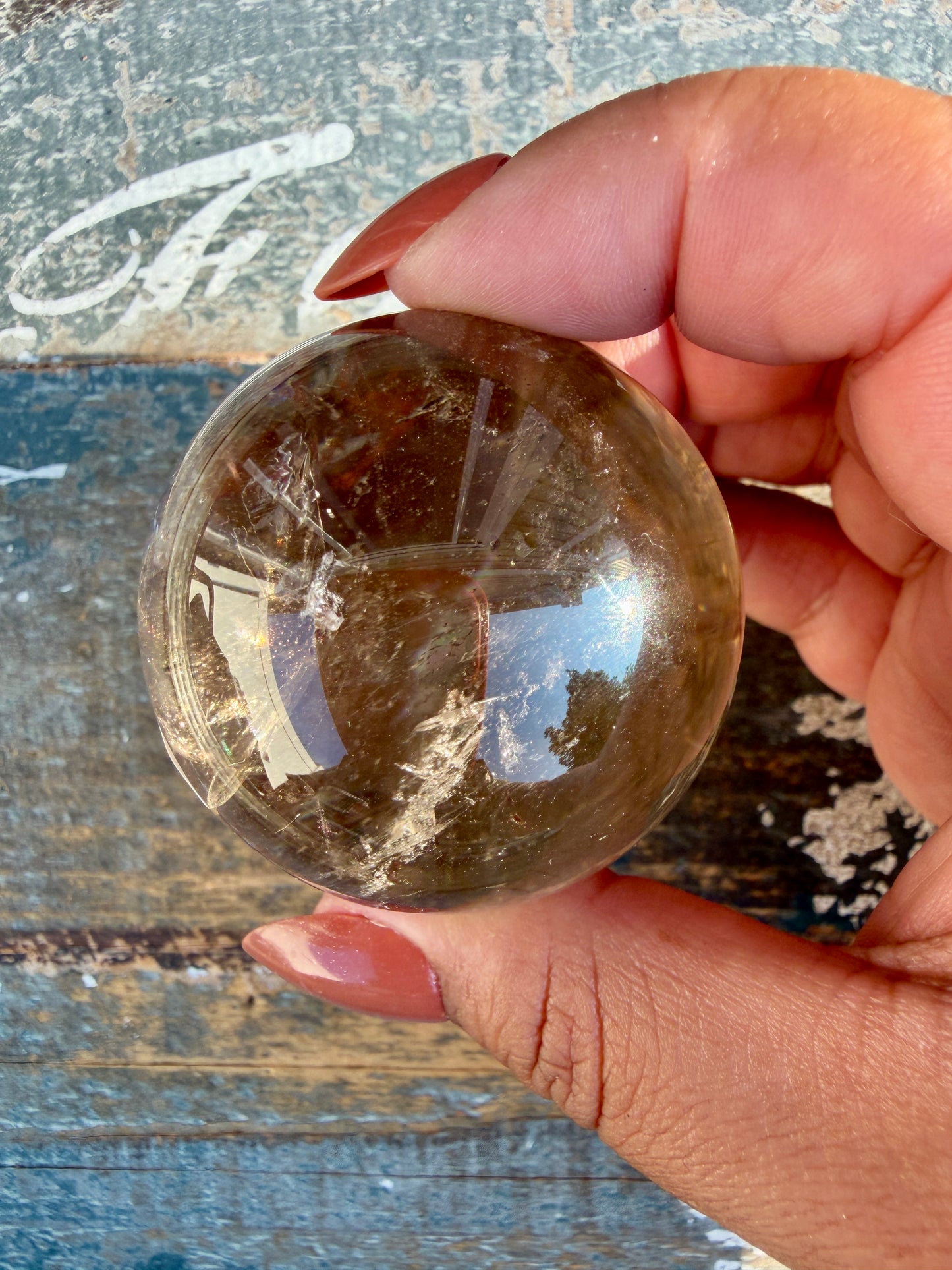 Gorgeous Smokey Quartz Sphere | Opt C