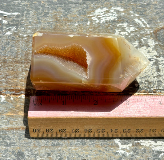 Gorgeous High Grade Agate with Druzy Tower from Brazil