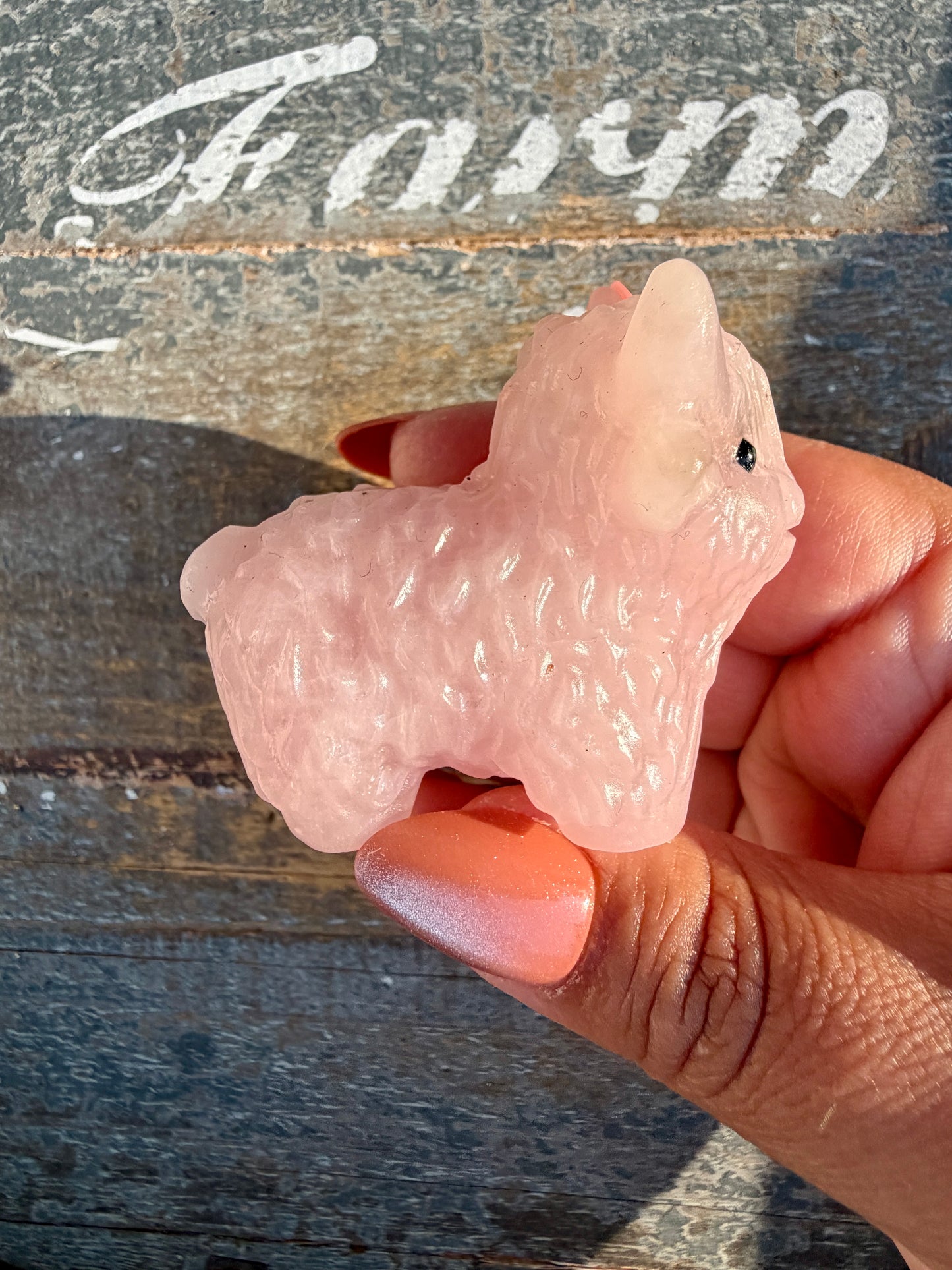 Adorable Rose Quartz Highland Cow | Opt 5