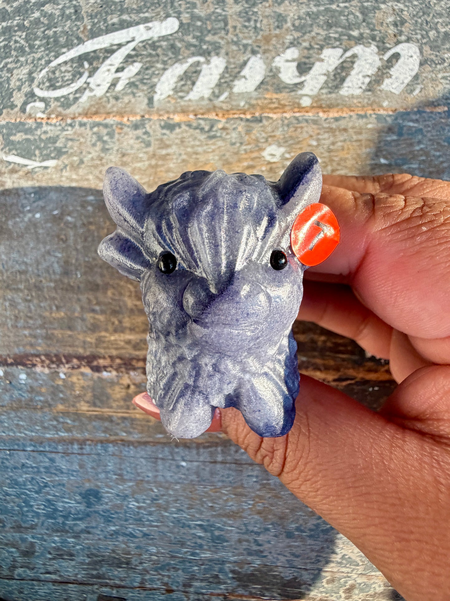 Adorable Blue Aventurine Highland Cow | Opt 7