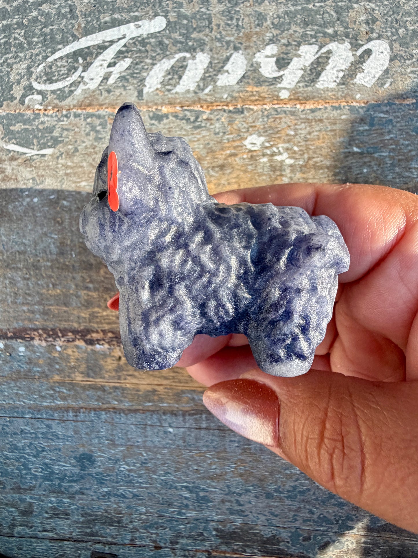 Adorable Blue Aventurine Highland Cow | Opt 7