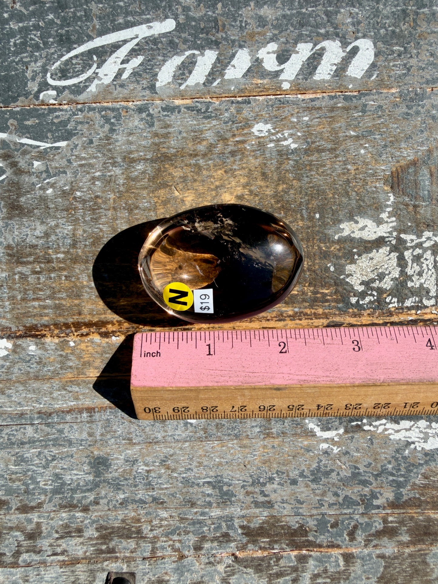 Gorgeous Smokey Quartz Palm Stone from Brazil | Opt N