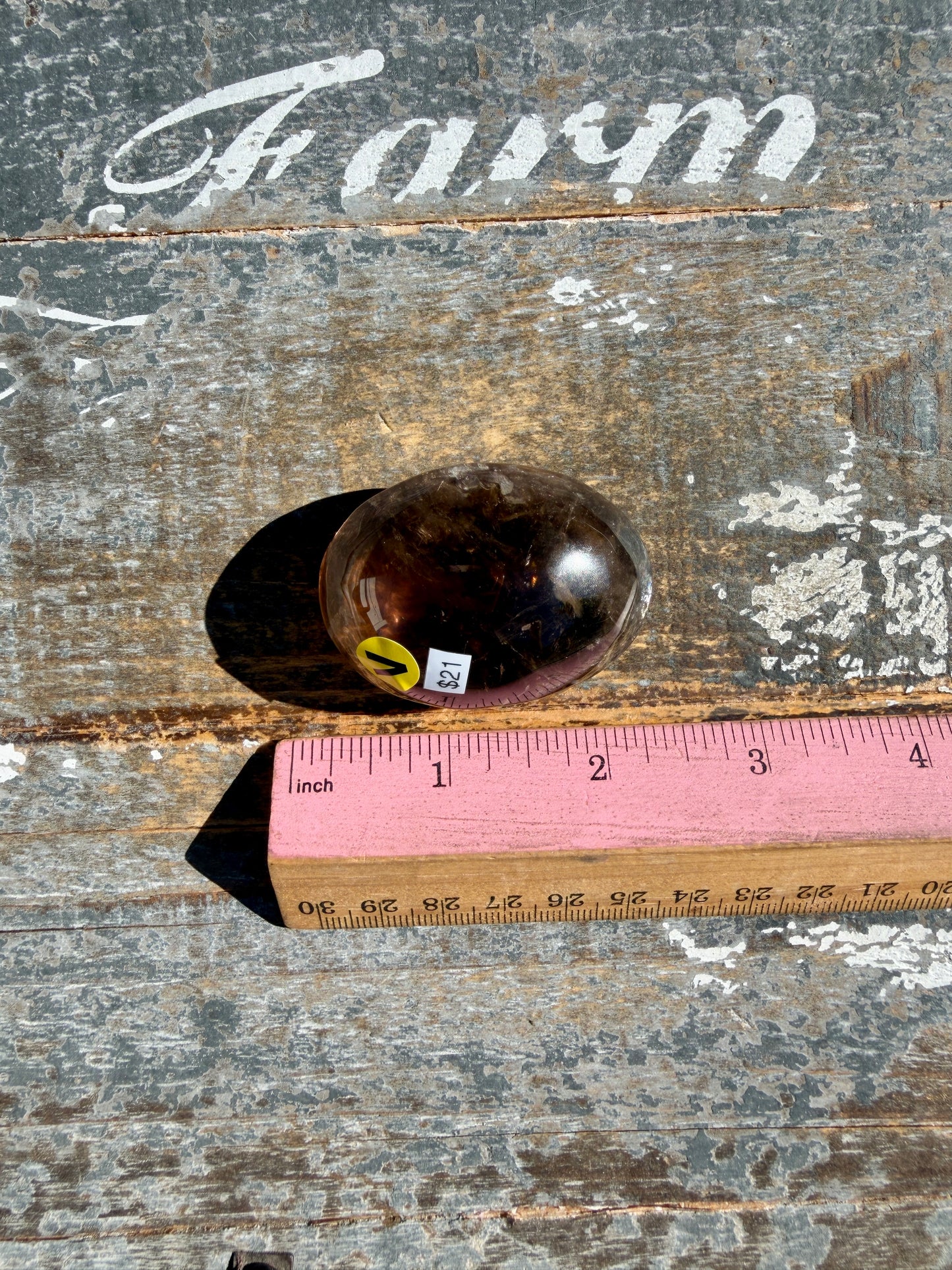 Gorgeous Smokey Quartz Palm Stone from Brazil | Opt V