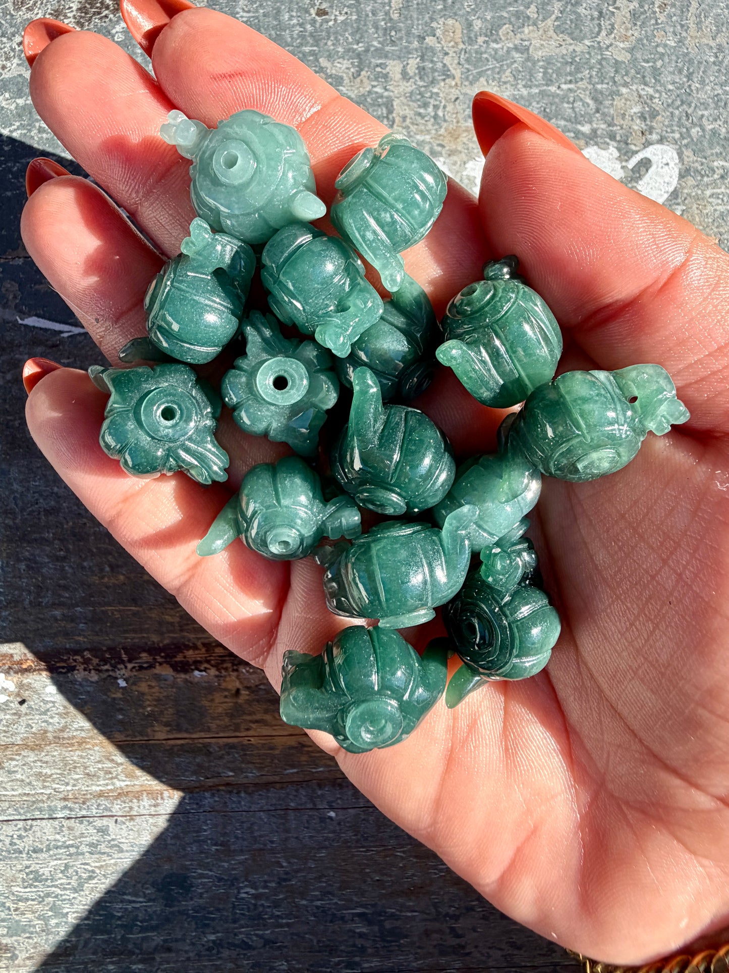Mini Blue Water Jade Tea Cup (can be used as a pendent) | Intuitively Chosen