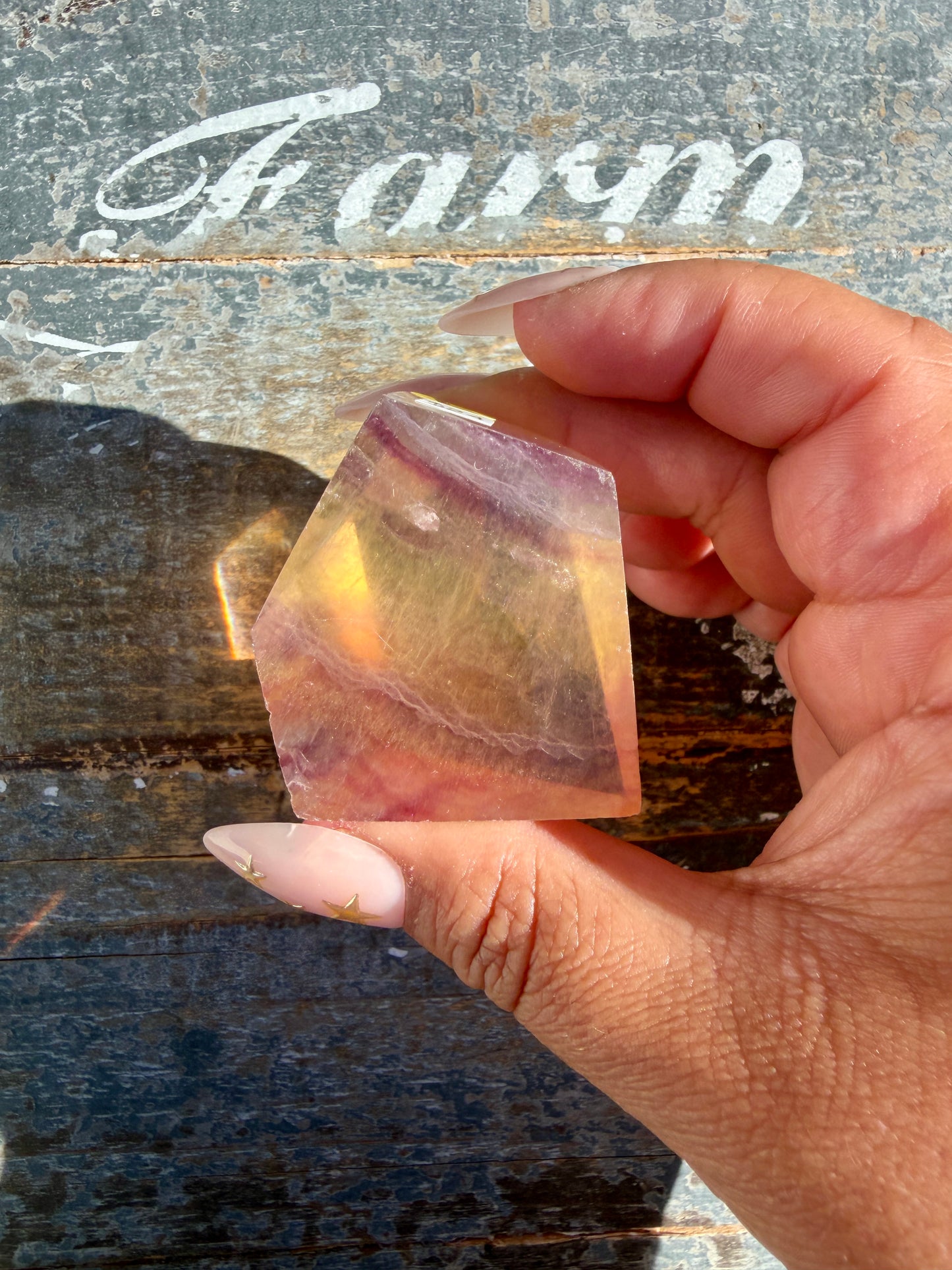 Gorgeous Candy Fluorite Freeform | Opt E