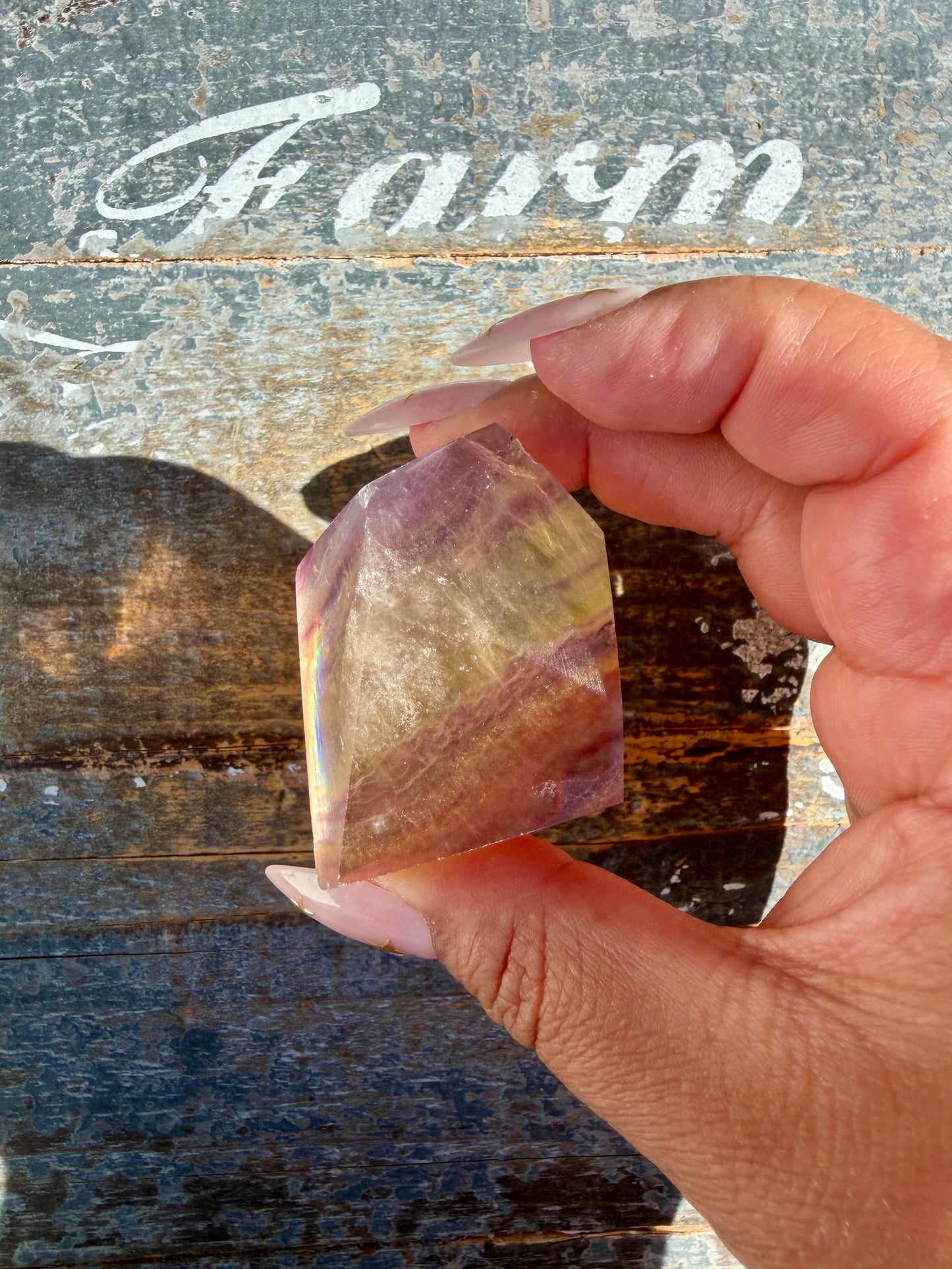 Gorgeous Candy Fluorite Freeform | Opt E