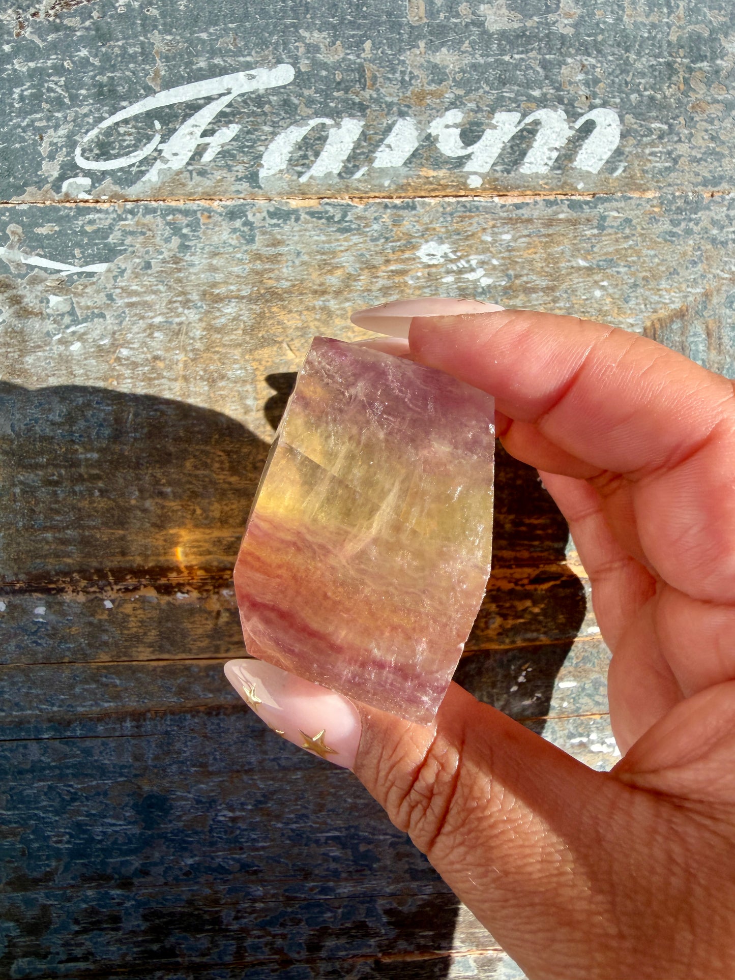 Gorgeous Candy Fluorite Freeform | Opt E
