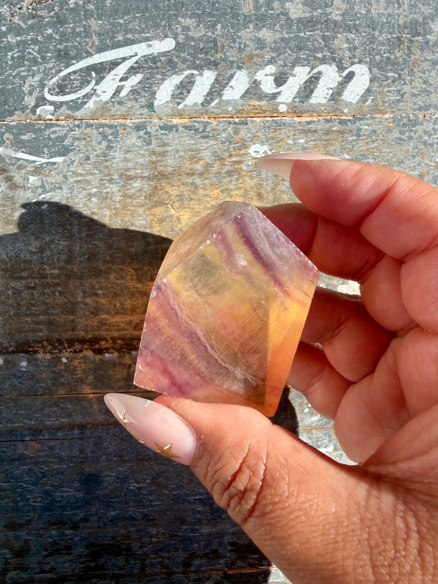 Gorgeous Candy Fluorite Freeform | Opt E