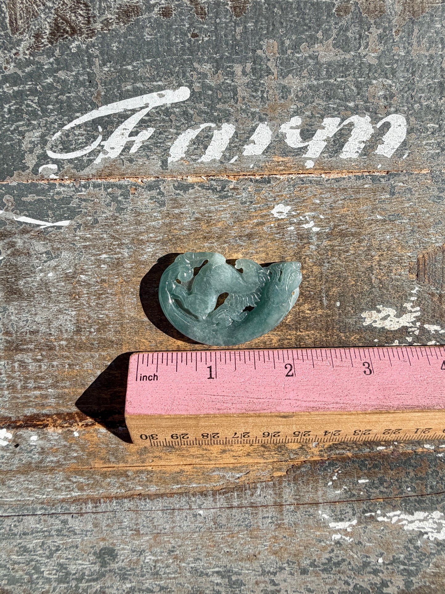 Blue Water Jade Horse (can be used as a pendent) | Intuitively Chosen