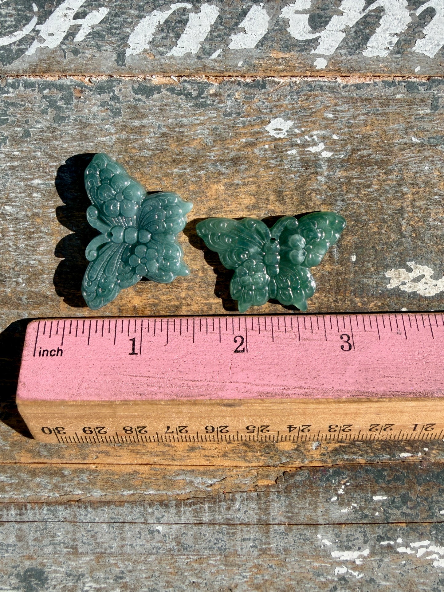 Blue Water Jade Butterfly (can be used as a pendent) | Intuitively Chosen