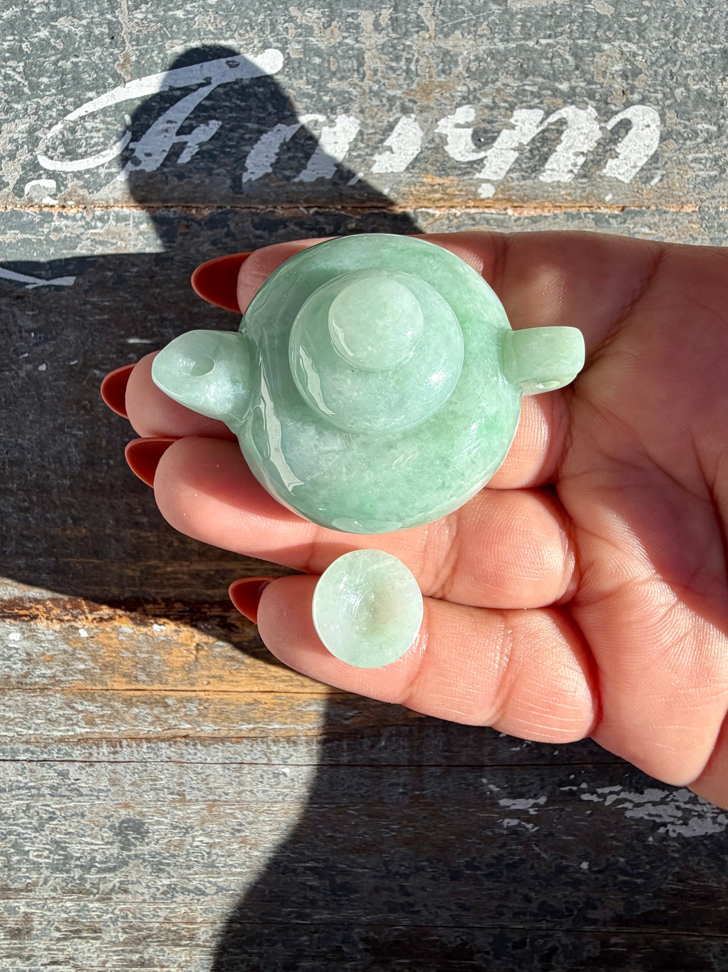Blue Water Jade Mini Tea Set | Opt Z (4 mini cups and teapot)