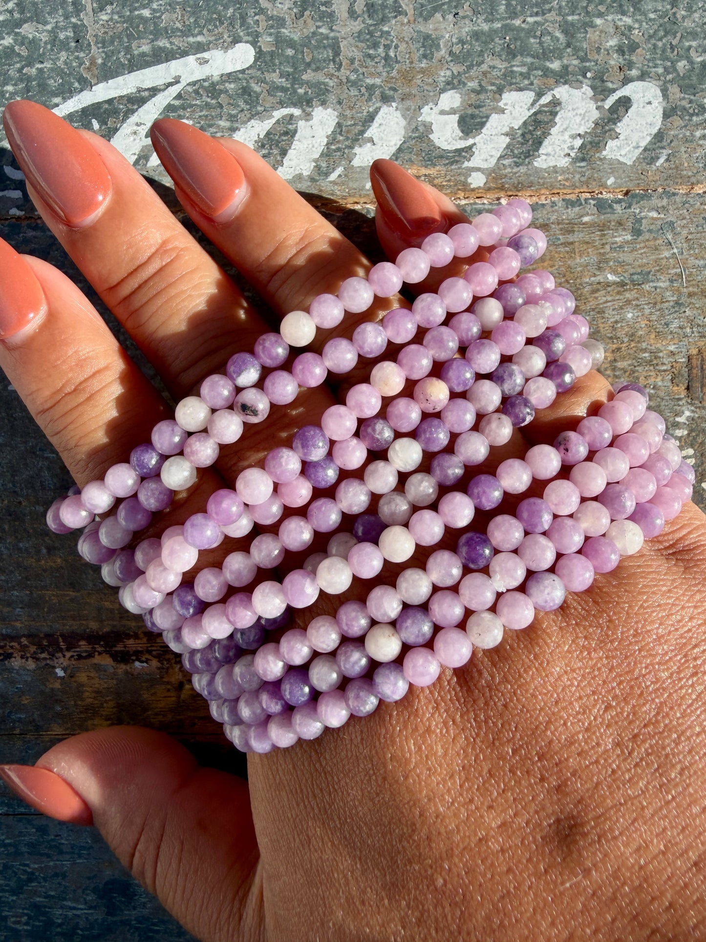 One (1) Lepidolite Bracelet | 4mm | Wrist Size: 6.5-7"