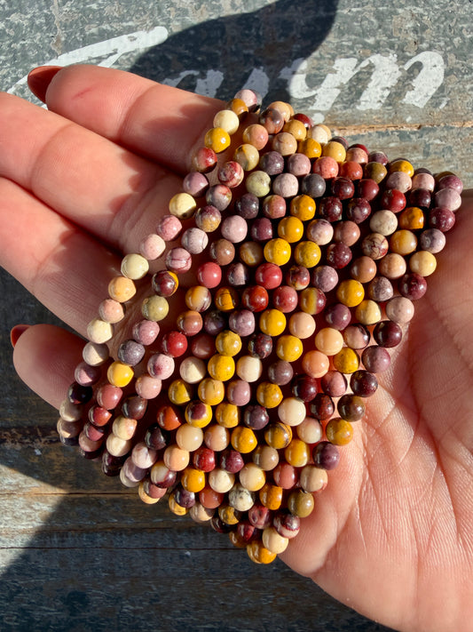 One (1) Mookaite Bracelet | 4mm | Wrist Size: 6.5-6.75"