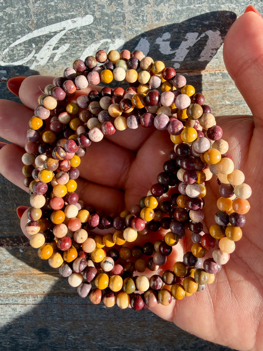 One (1) Mookaite Bracelet | 4mm | Wrist Size: 6.5-6.75"