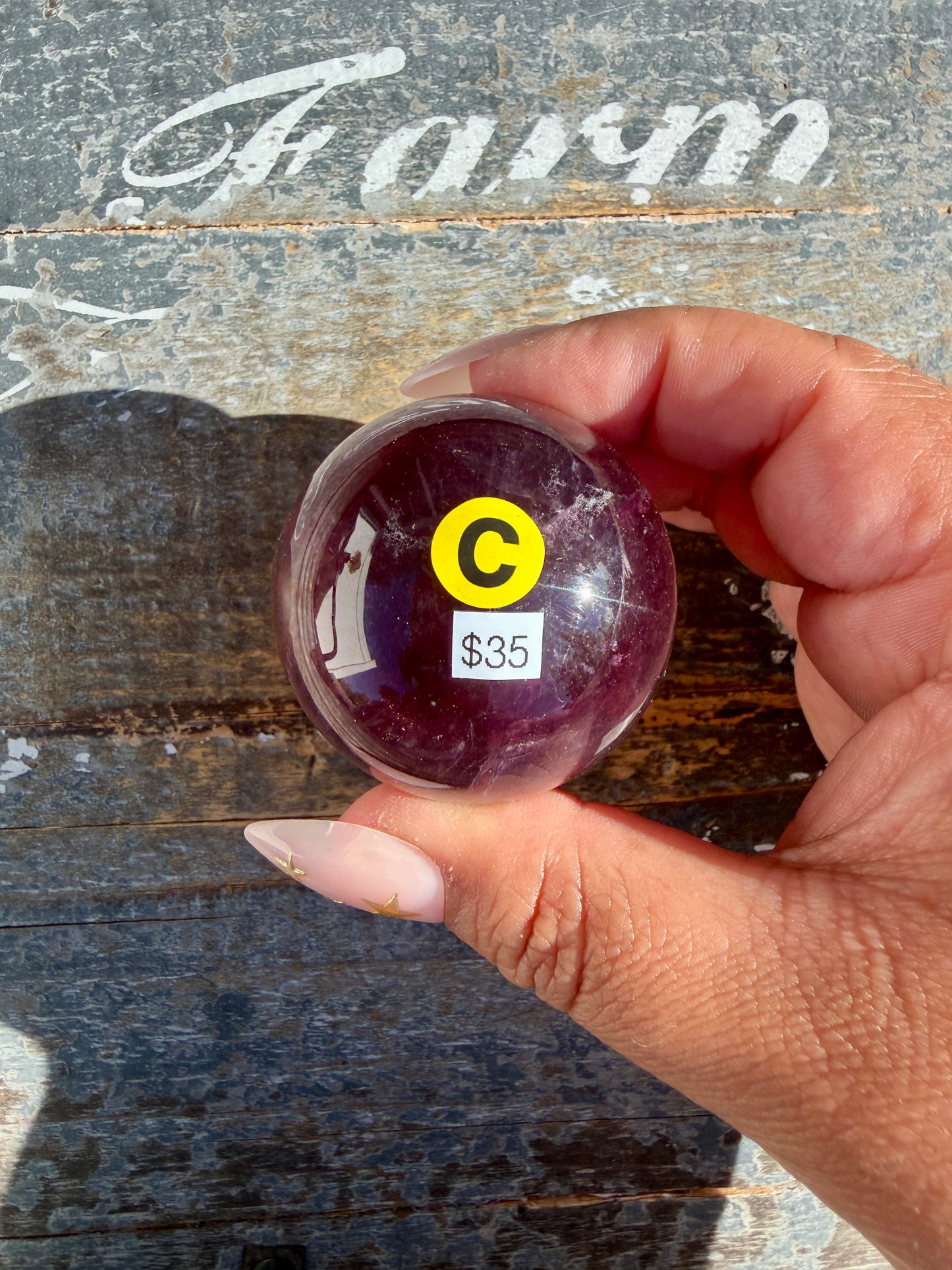 Gorgeous Candy Fluorite Sphere | Opt C
