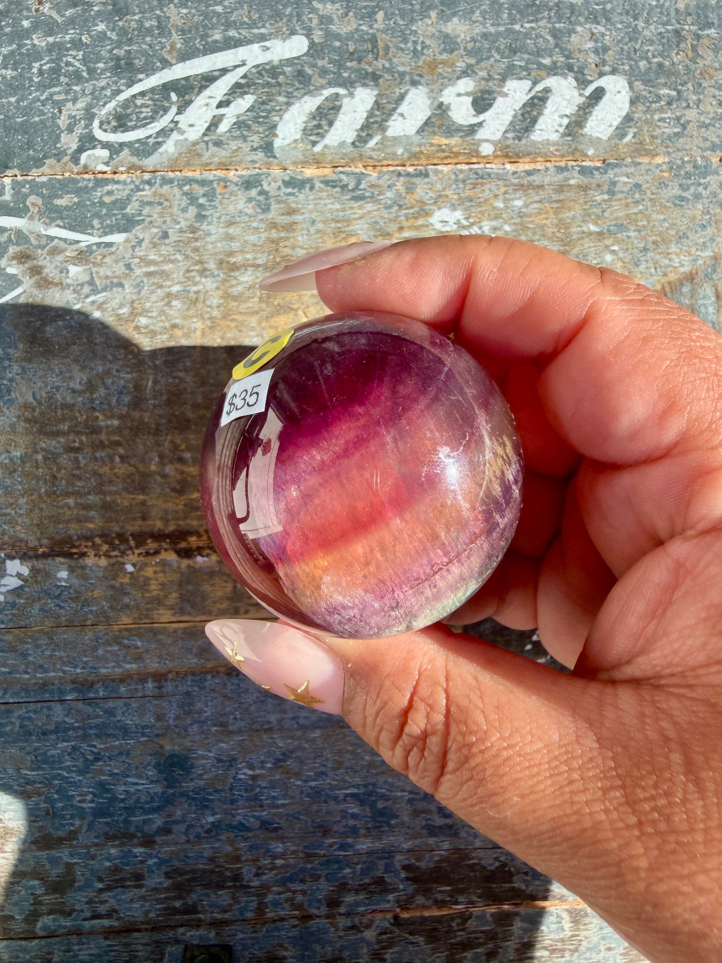 Gorgeous Candy Fluorite Sphere | Opt C