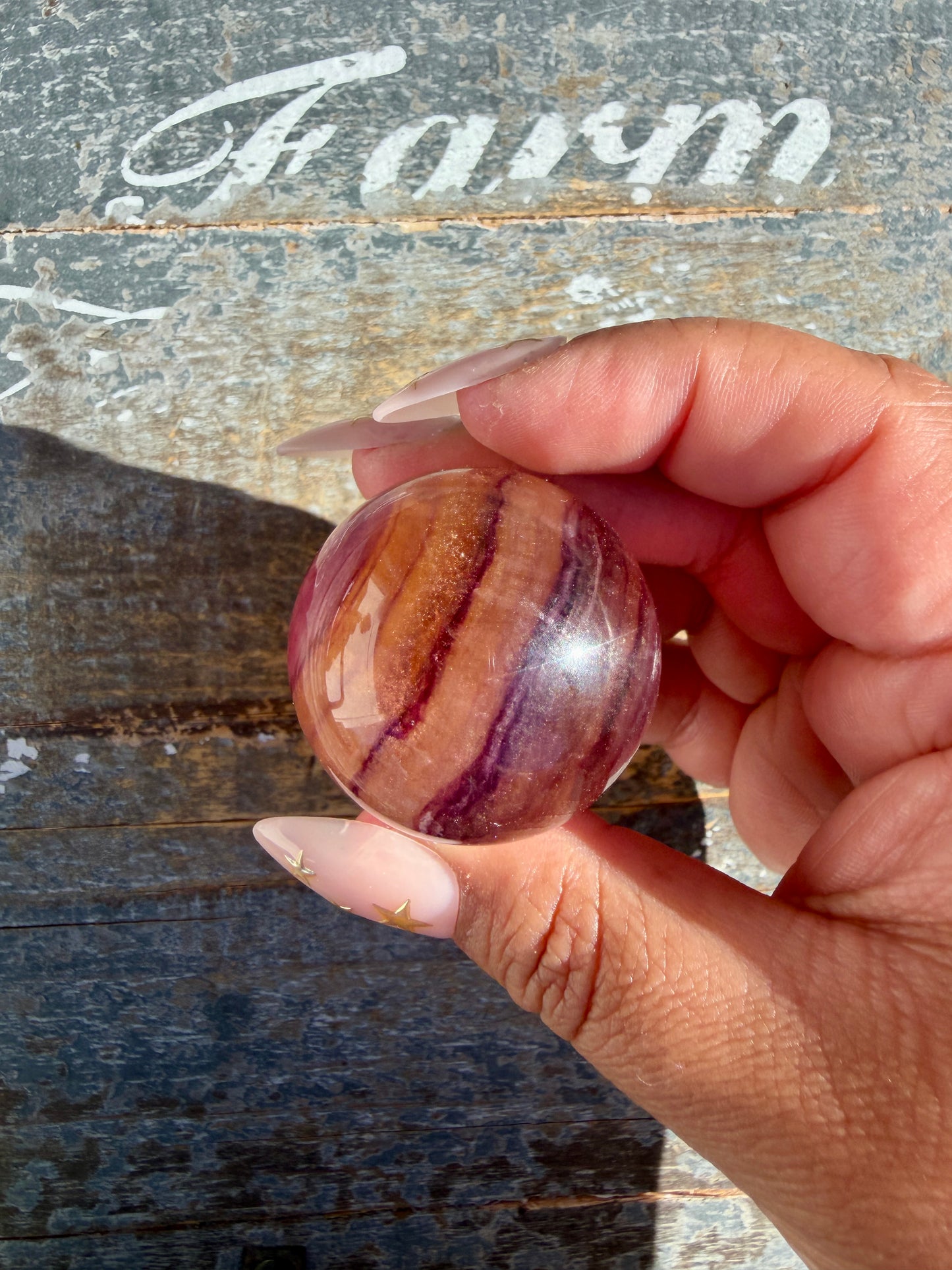 Gorgeous Candy Fluorite Sphere | Opt E