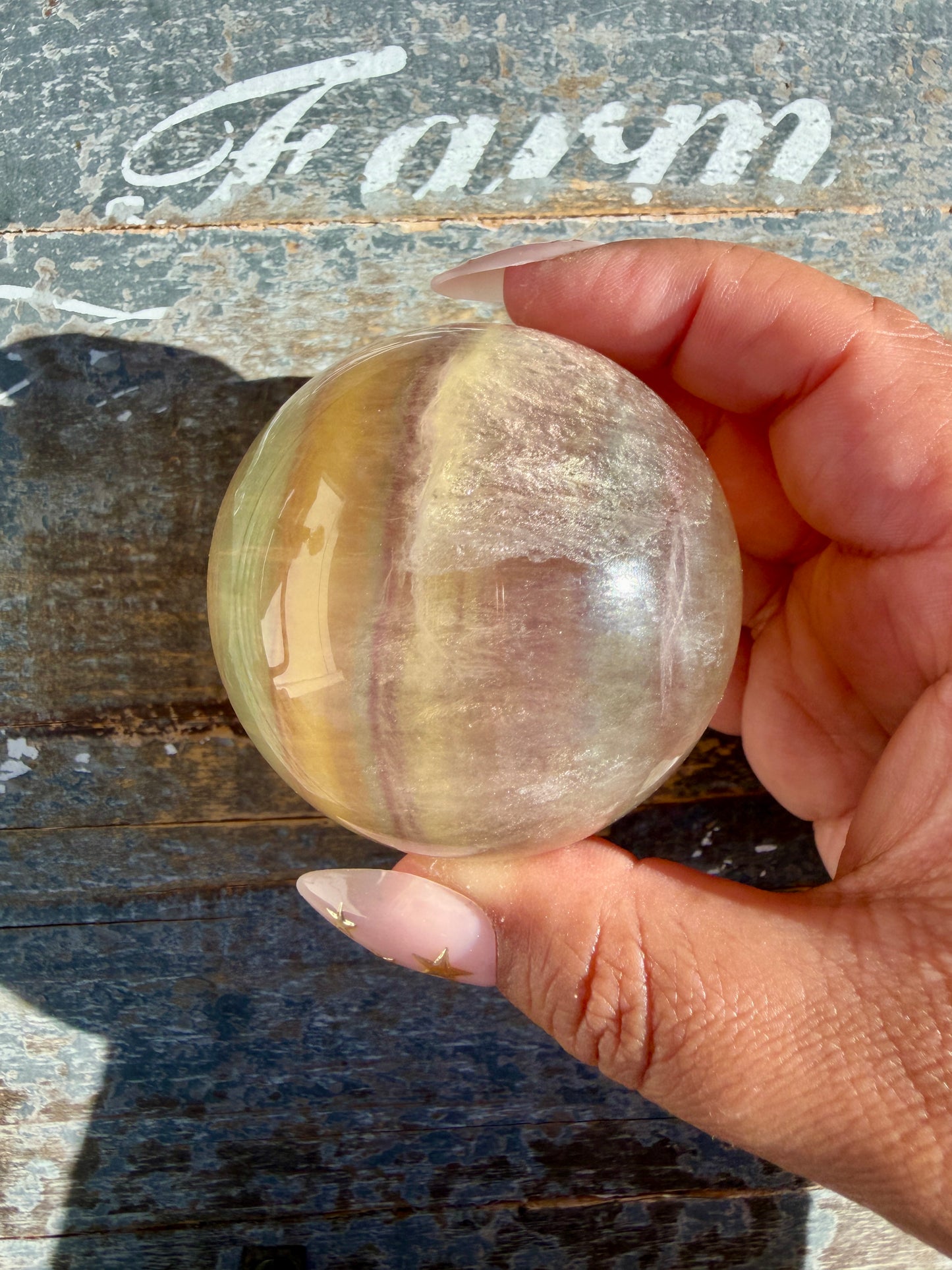 Gorgeous Candy Fluorite Sphere | Opt A