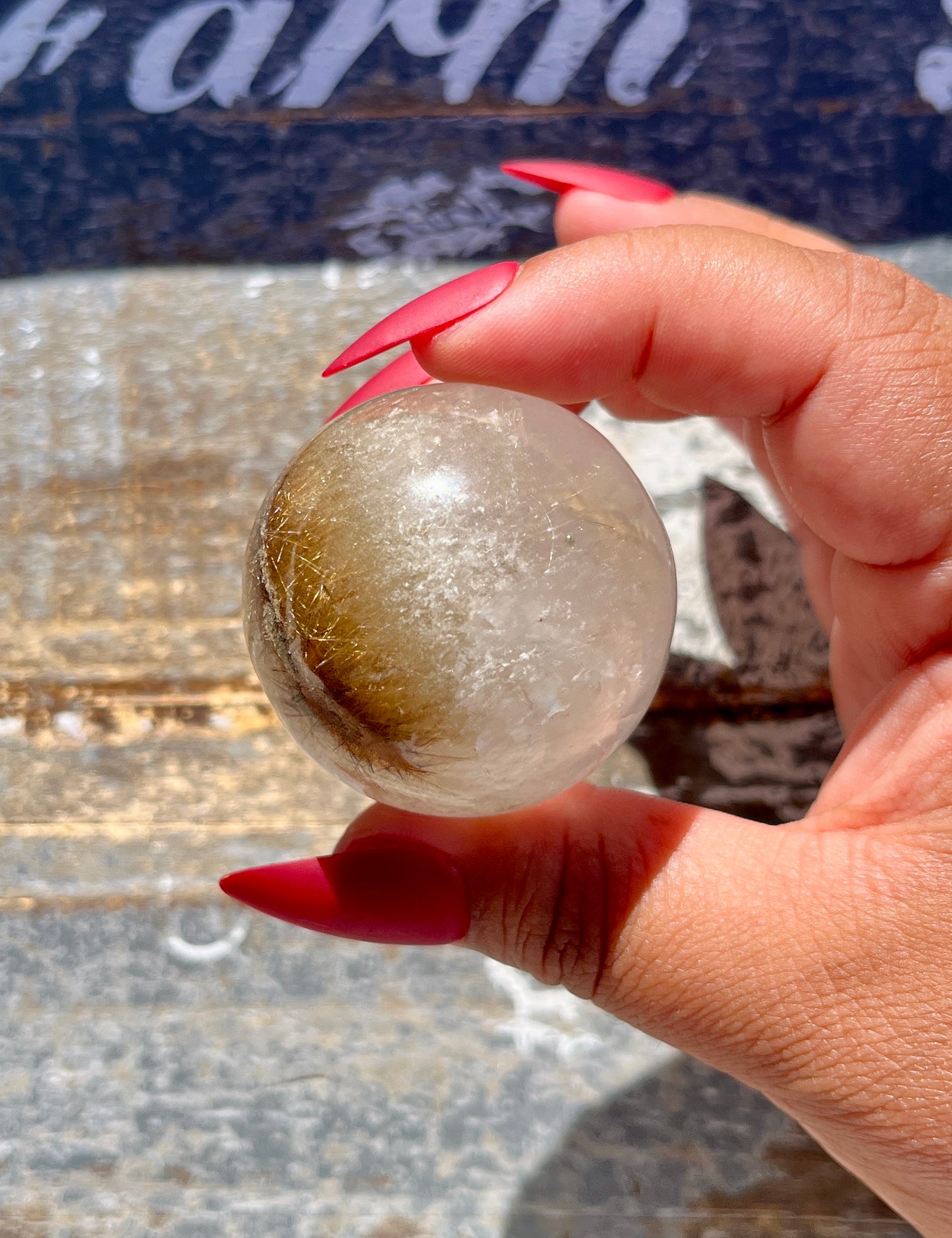 Gorgeous High Altitude Himalayan Quartz Sphere from the Himalayan Mountains