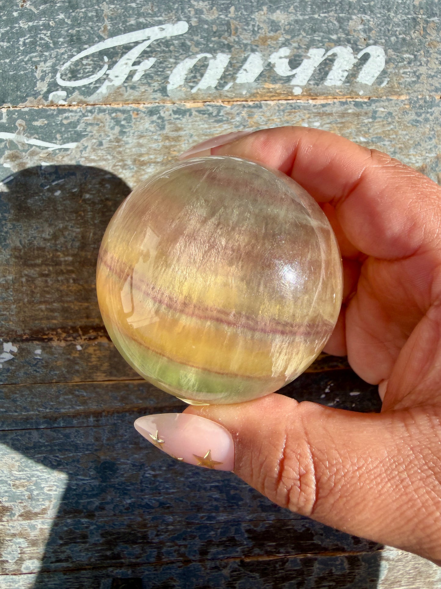 Gorgeous Candy Fluorite Sphere | Opt A