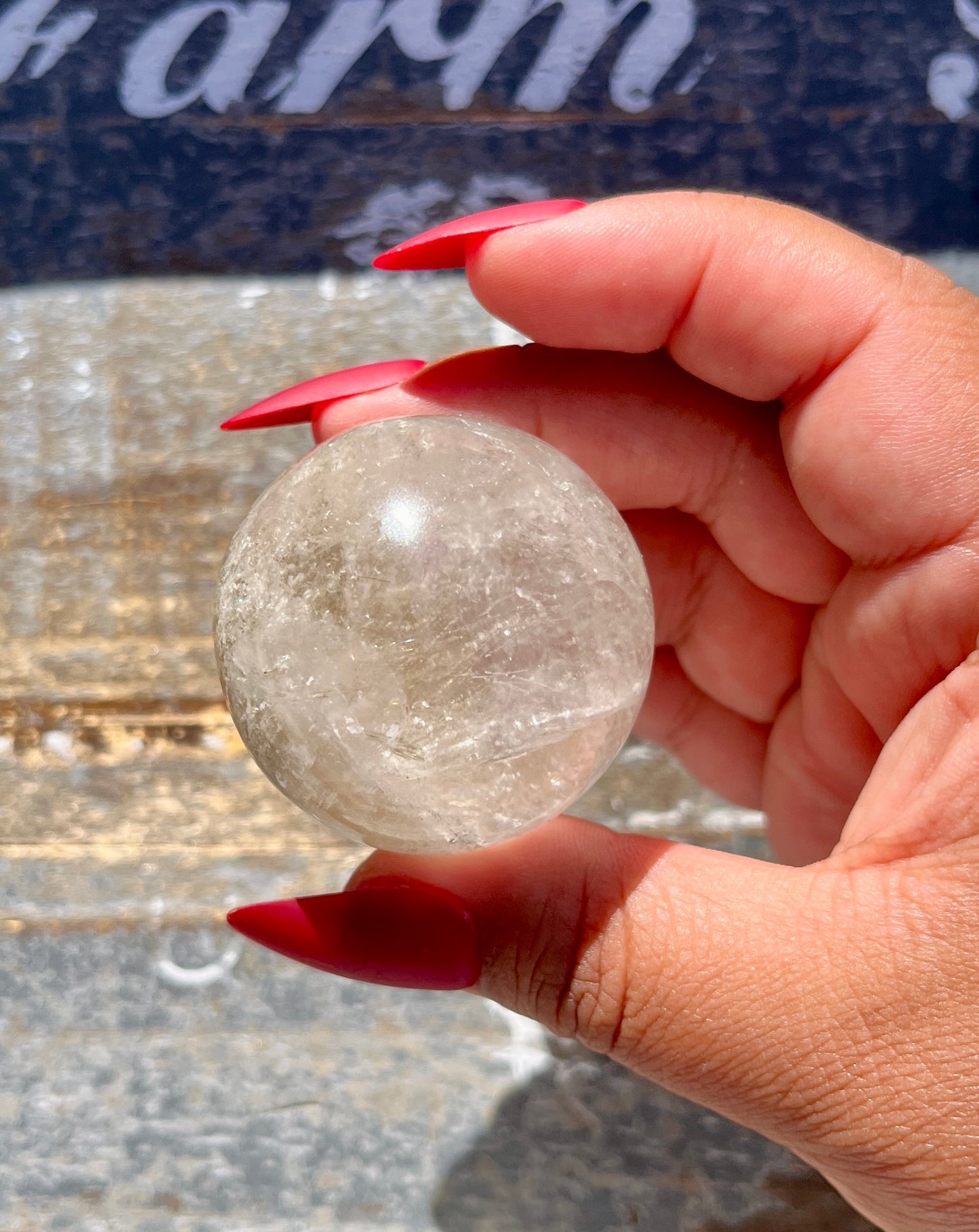 Gorgeous High Altitude Himalayan Quartz Sphere from the Himalayan Mountains