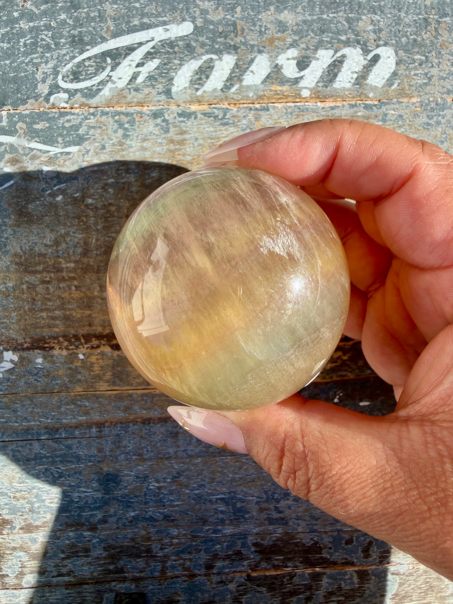 Gorgeous Candy Fluorite Sphere | Opt A
