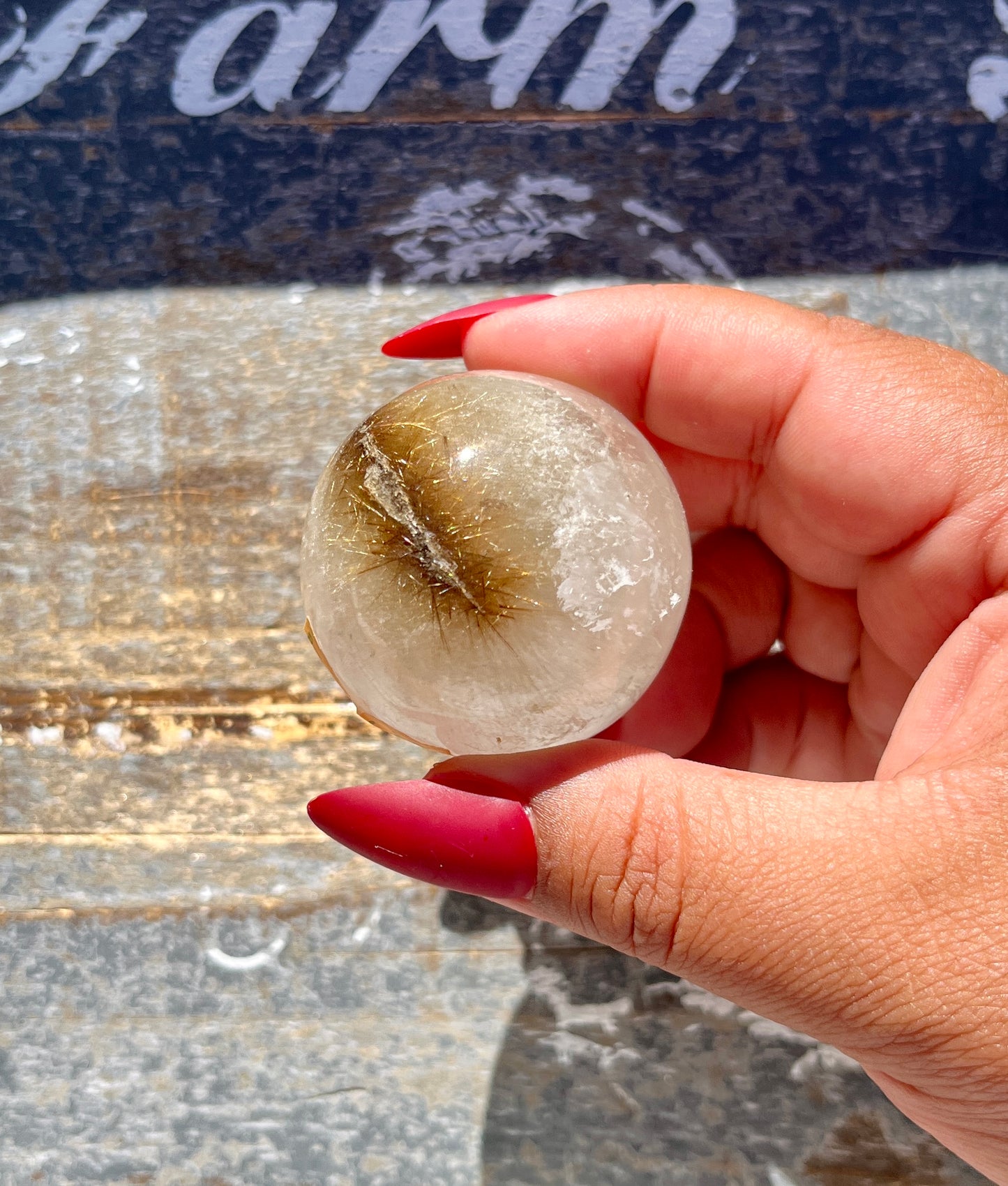 Gorgeous High Altitude Himalayan Quartz Sphere from the Himalayan Mountains