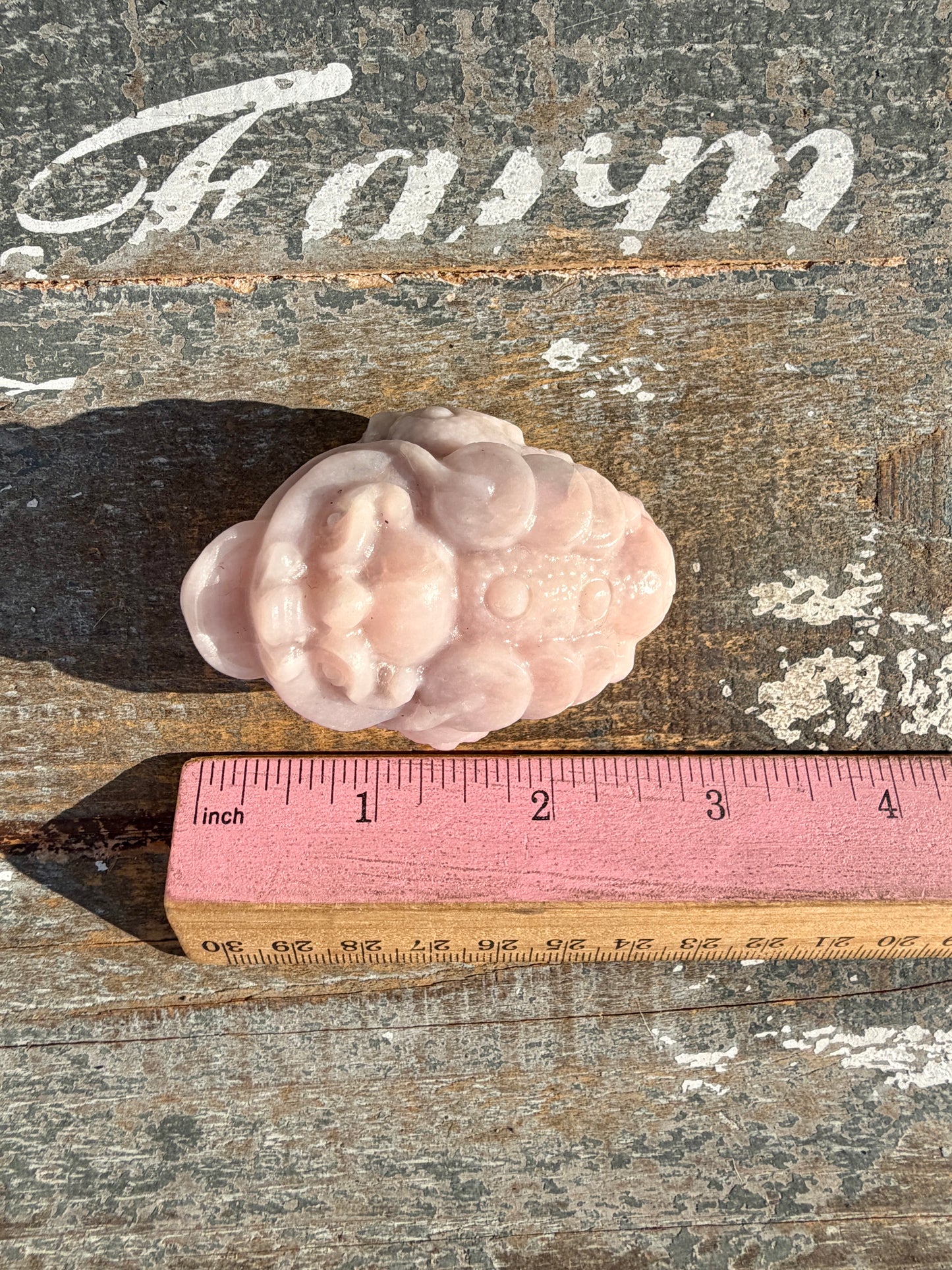 Gorgeous Pastel Pink Opal Money Toad | Opt 22