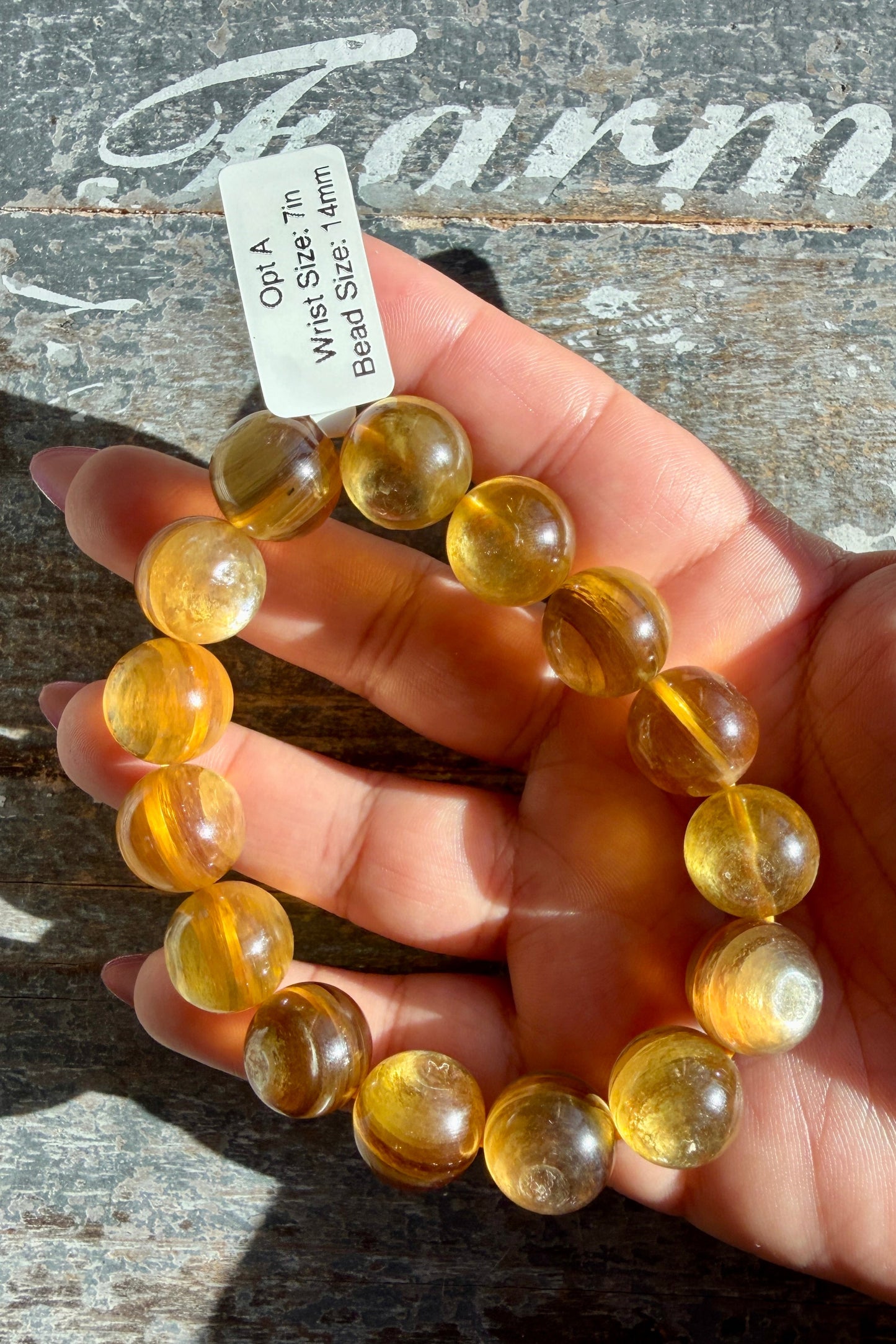 Golden Lepidolite Bracelet Opt A