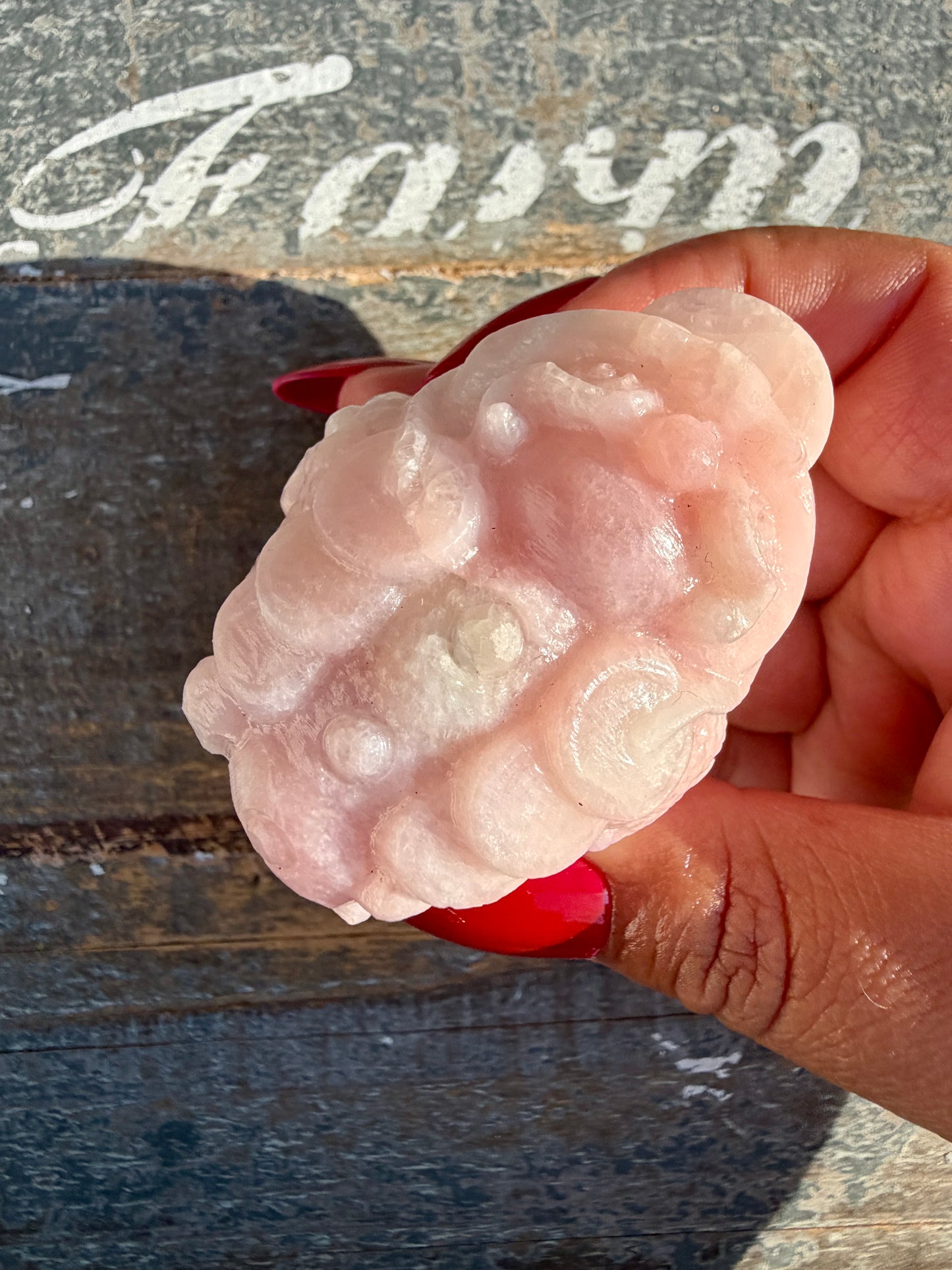 Gorgeous Pastel Pink Opal Money Toad | Opt 12