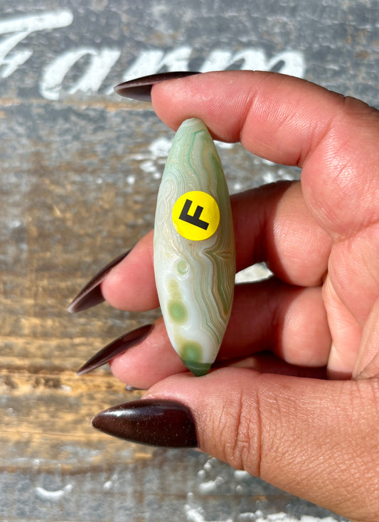 Gorgeous Green Gobi Agate Goddess Egg *Dyed | Opt F