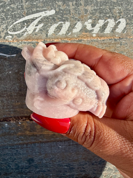 Gorgeous Pastel Pink Opal Money Toad | Opt 15