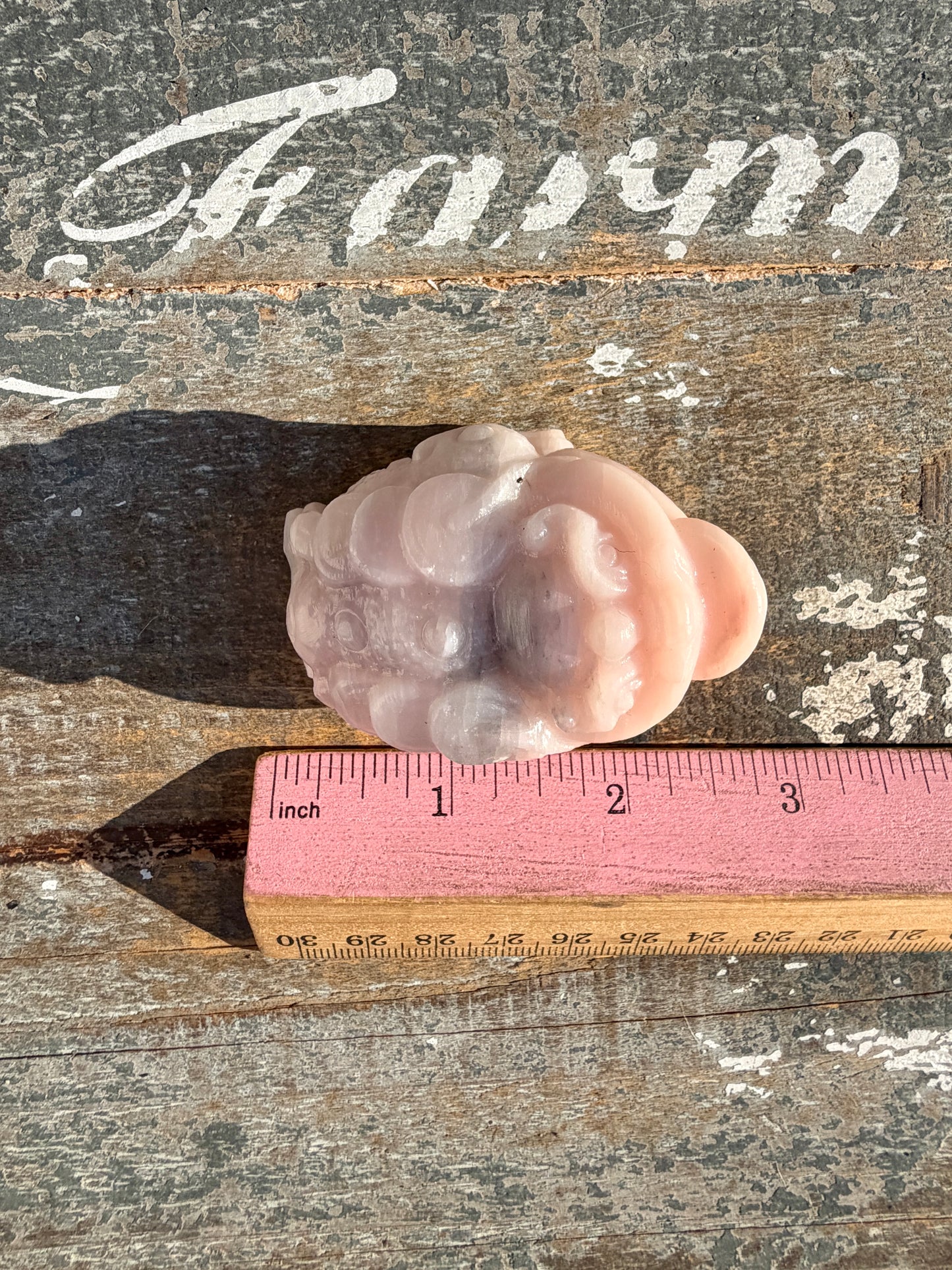 Gorgeous Pastel Pink Opal Money Toad | Opt 16