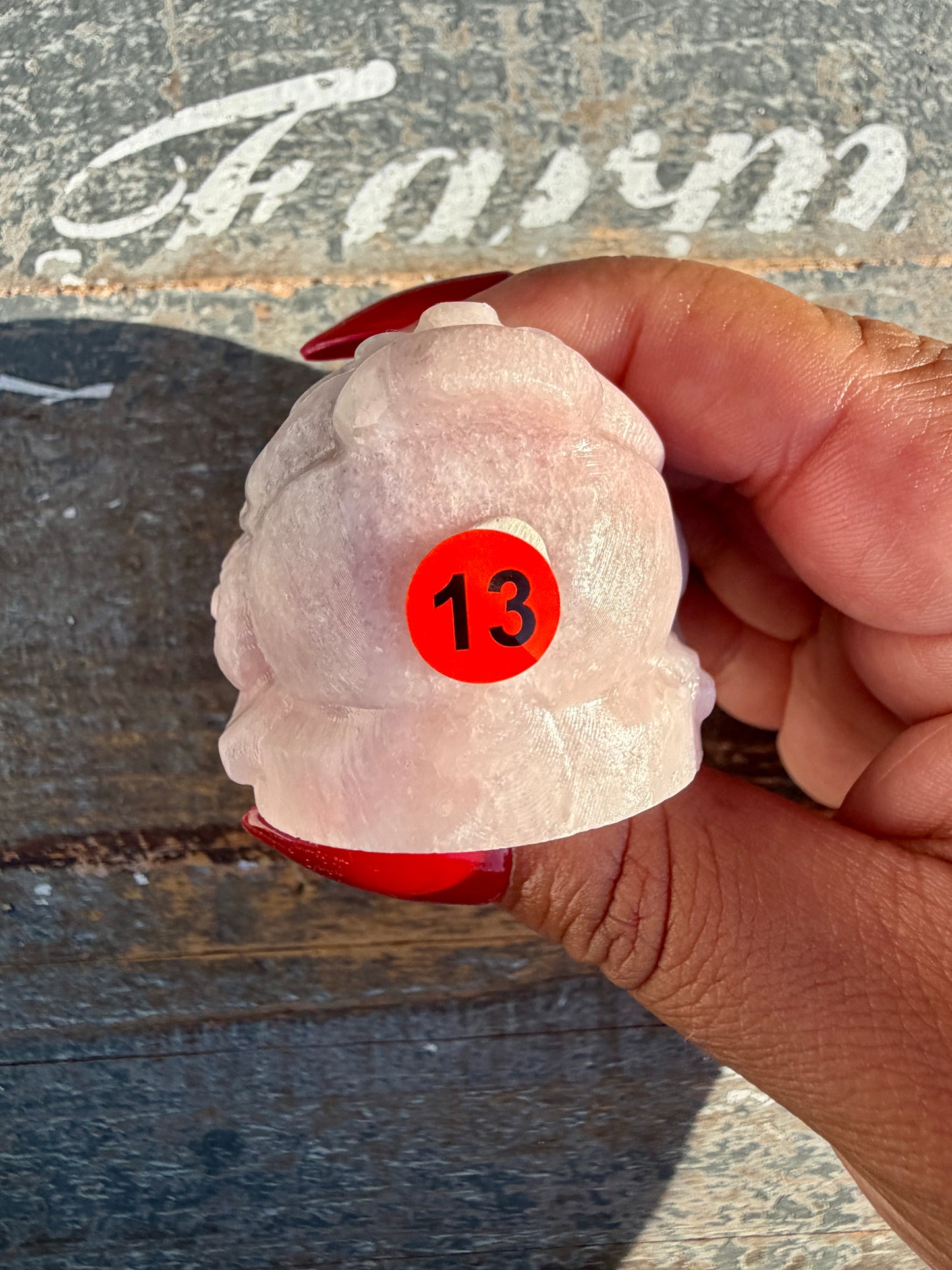 Gorgeous Pastel Pink Opal Money Toad | Opt 13
