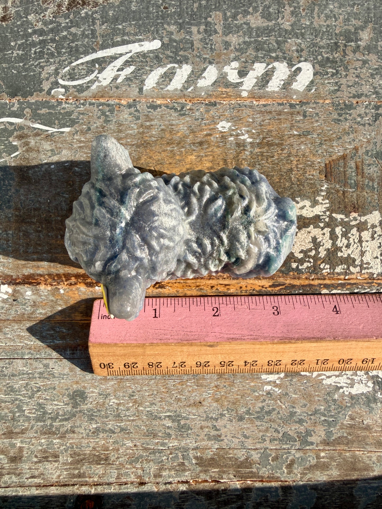Adorable Blue Aventurine Highland Cow | Opt N