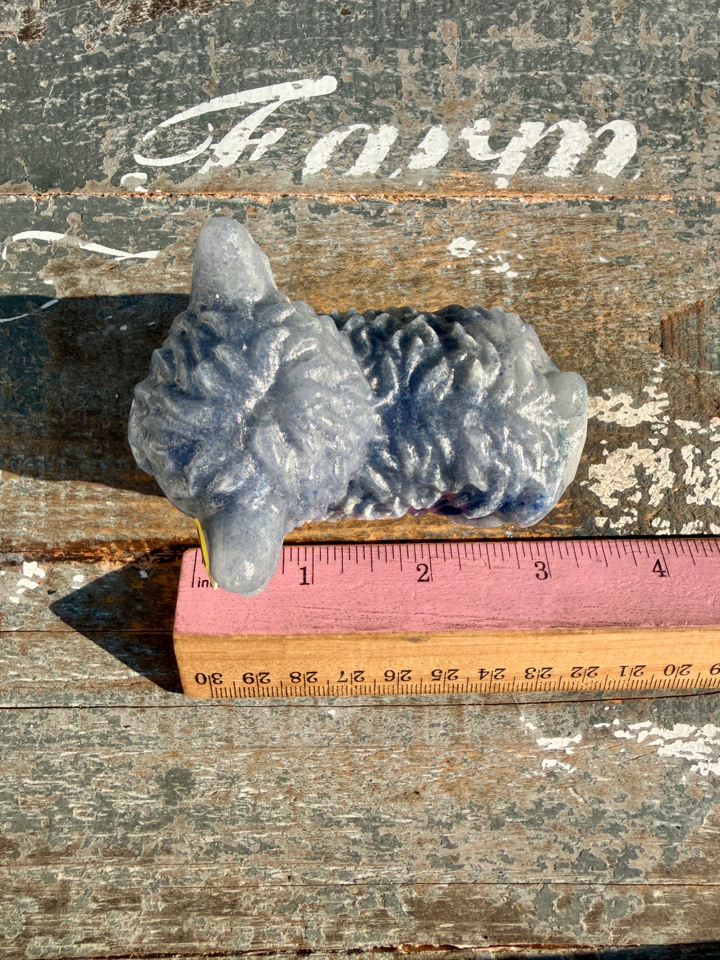 Adorable Blue Aventurine Highland Cow | Opt P