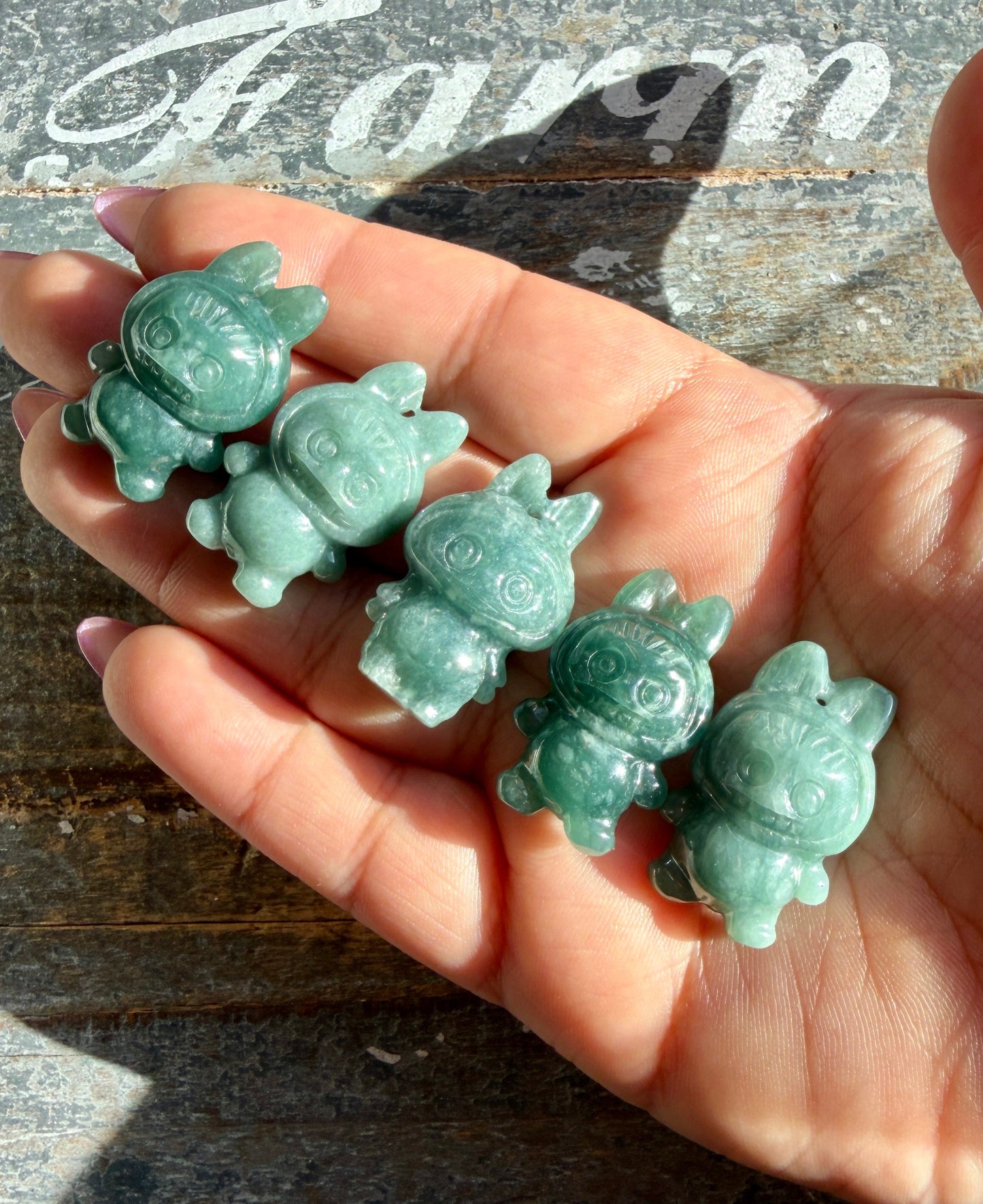 One (1) Blue Water Jade LA BewBew