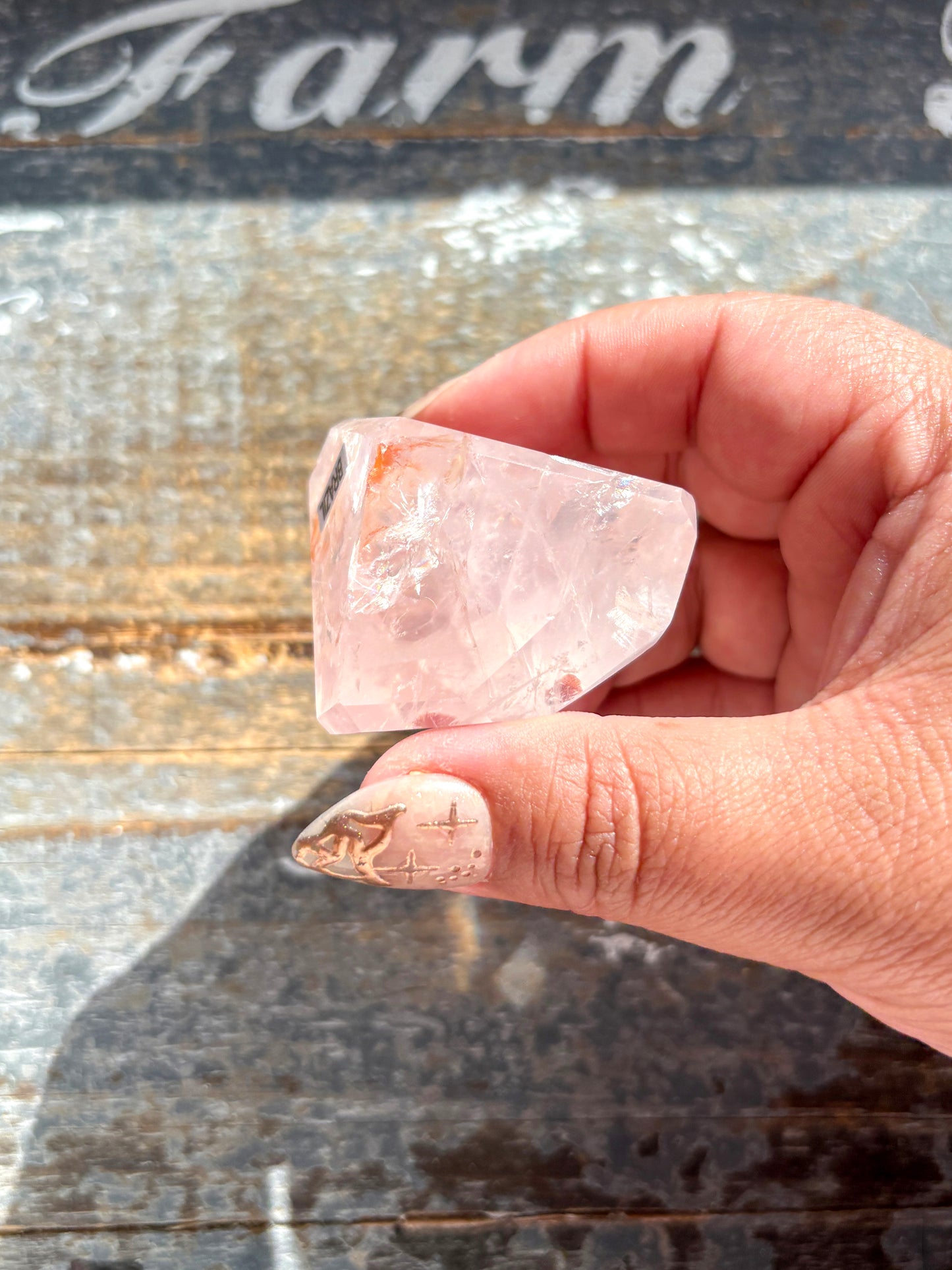 Gorgeous High Quality Rose Quartz & Golden Healer Freeform From Brazil | B1