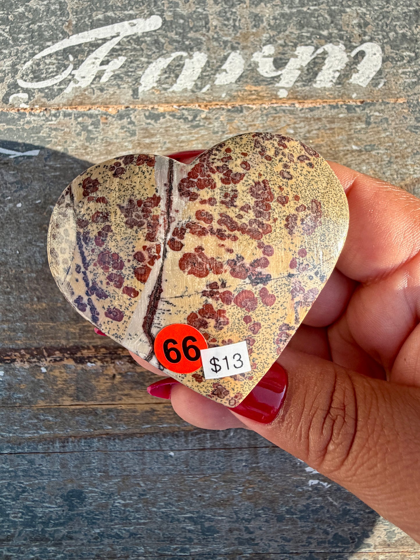 Slightly Imperfect Picture Jasper Heart | Opt 66