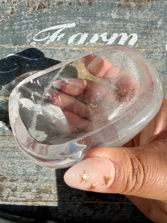 Gorgeous Clear Quartz Bowl | Opt F