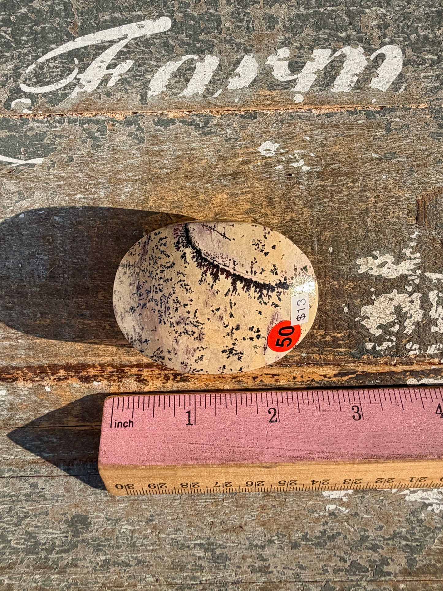 Slightly Imperfect Picture Jasper Palm Stone | Opt 50